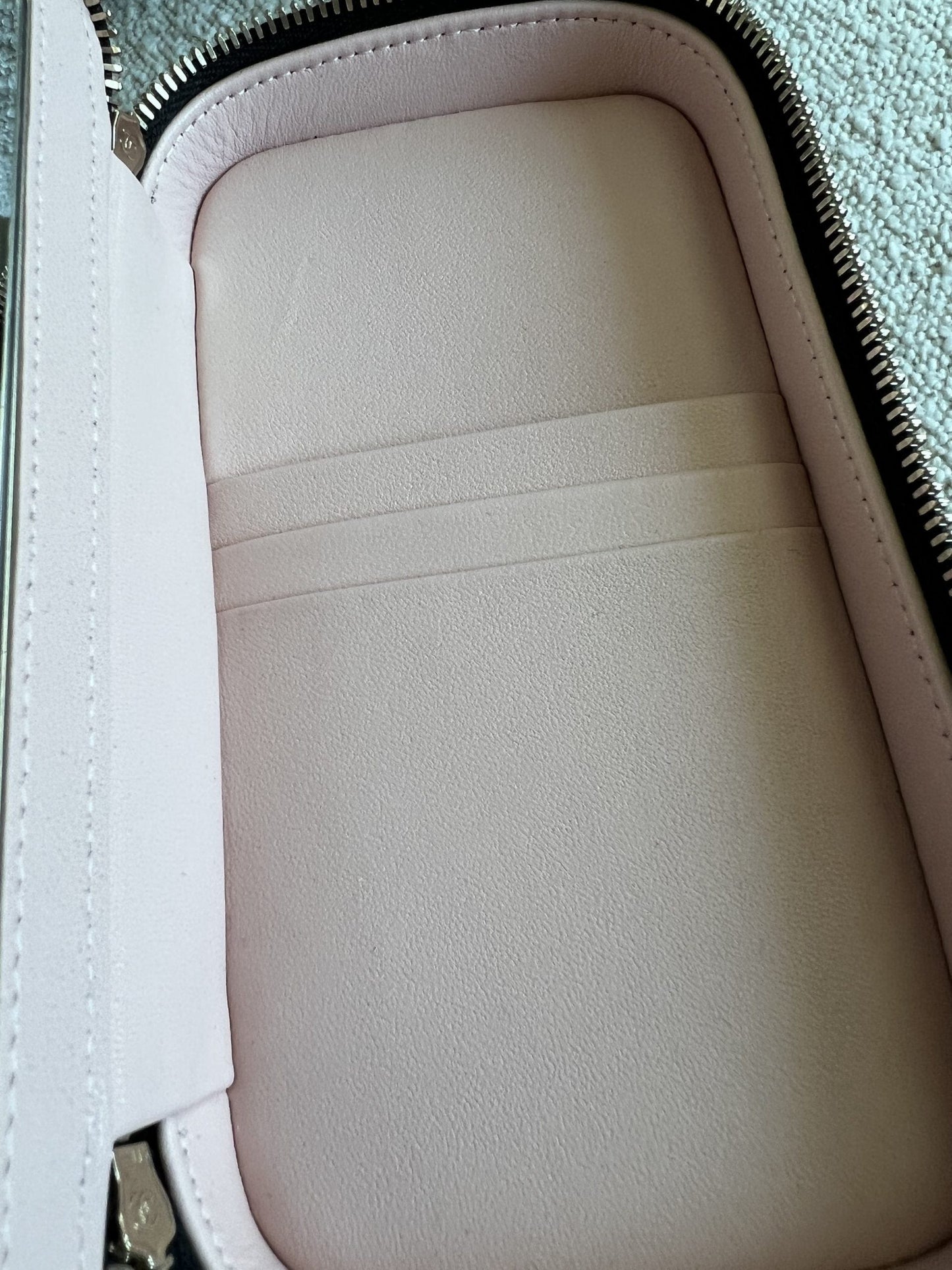 22B Black Shiny Lambskin Vanity with Chain LGHW