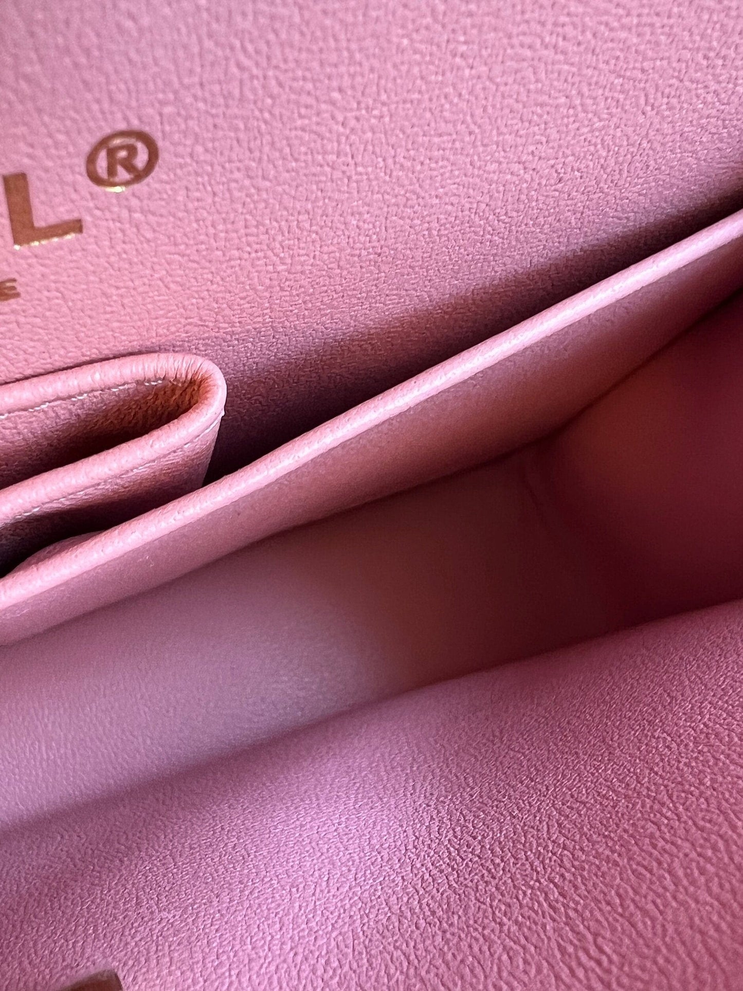 22C Sakura Pink Caviar Quilted Classic Flap Small LGHW