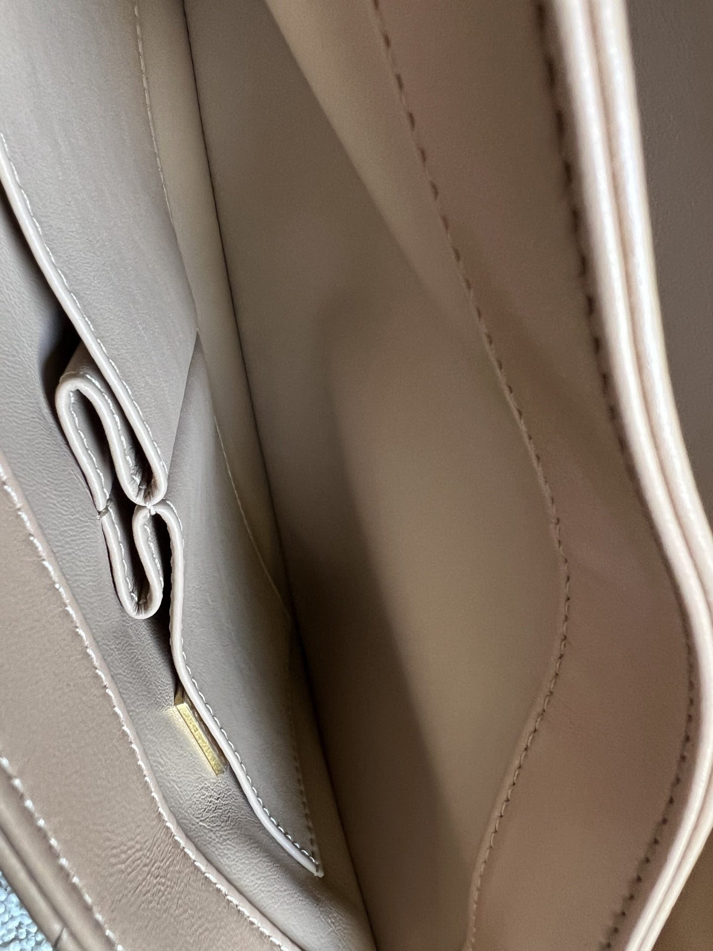 22S Beige Lambskin Quilted Trendy CC LGHW