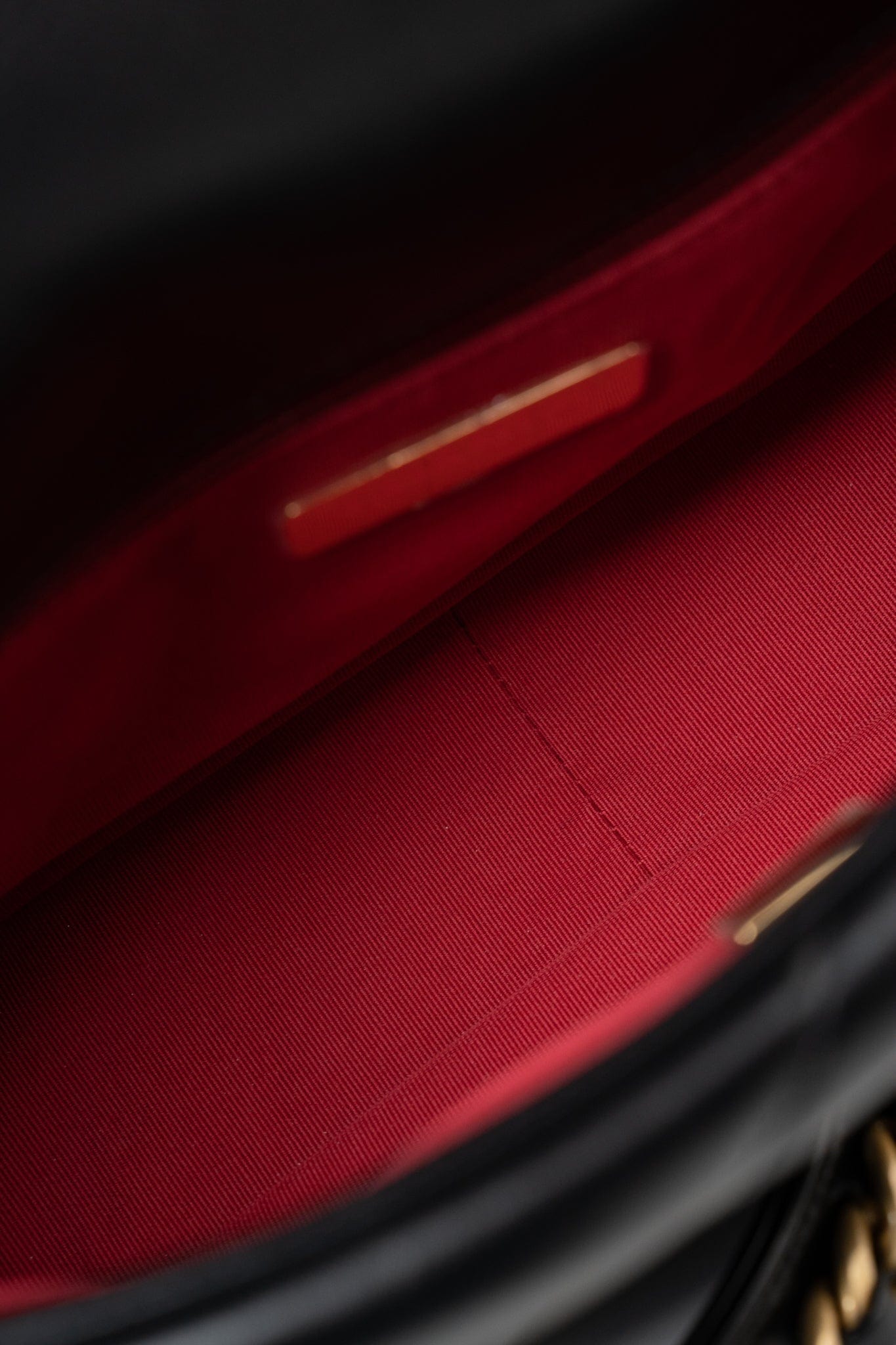 22S Black Lambskin Quilted 19 Flap Small Mixed Reverse Hardware