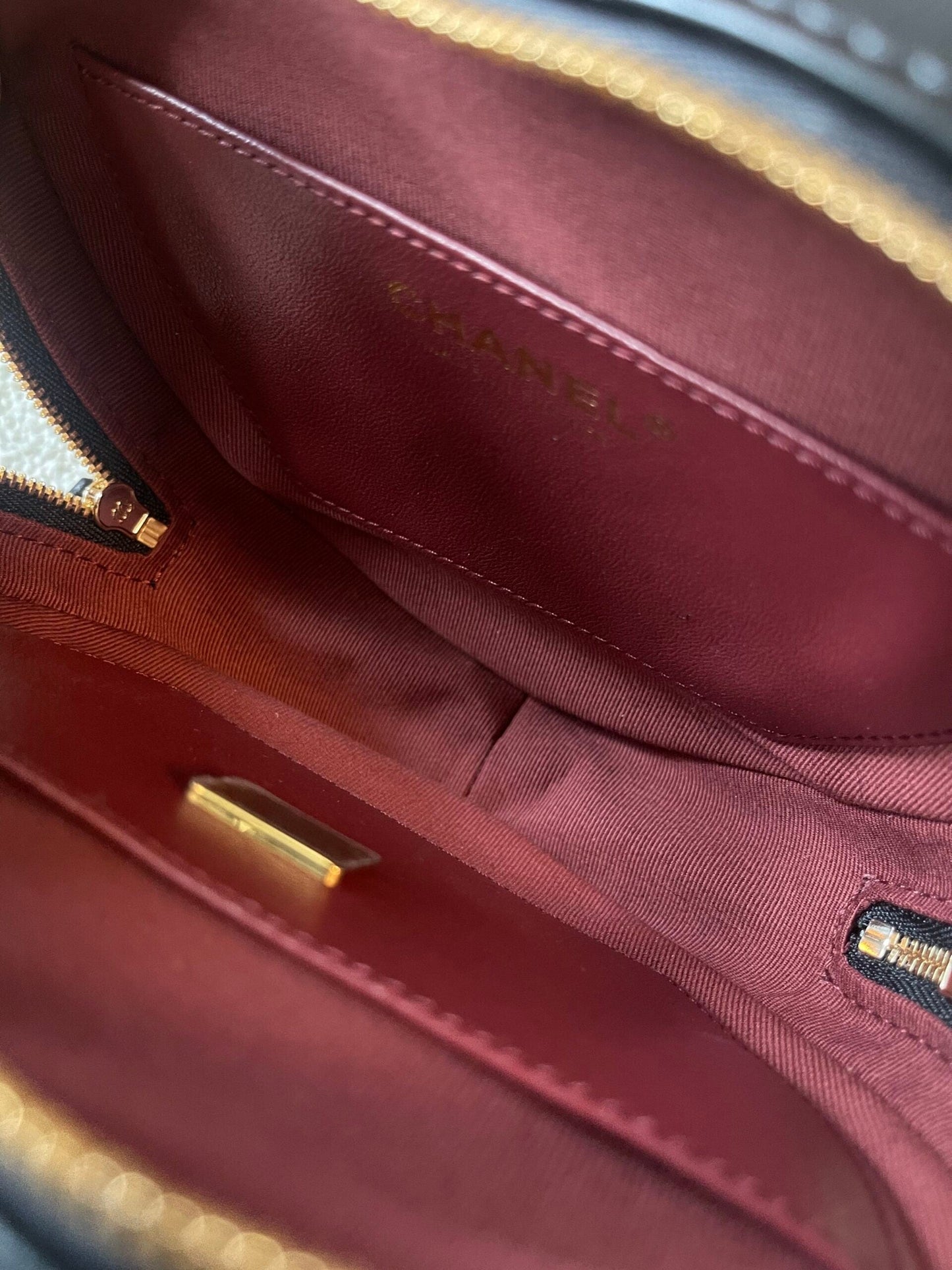 22S CC In Love Black Lambskin Quilted Large Heart Bag LGHW