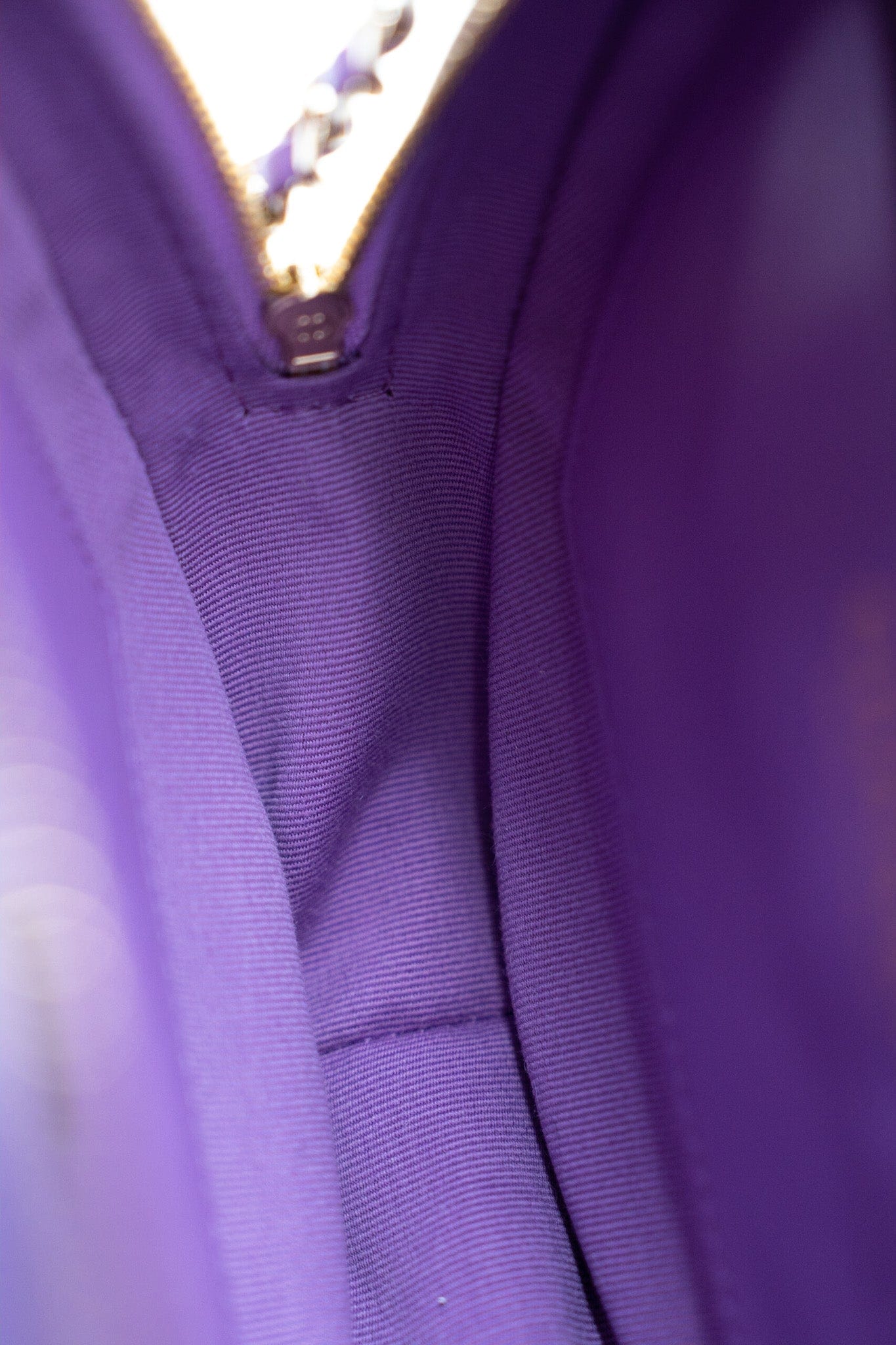 22S CC In Love Purple Lambskin Quilted Large Heart Bag