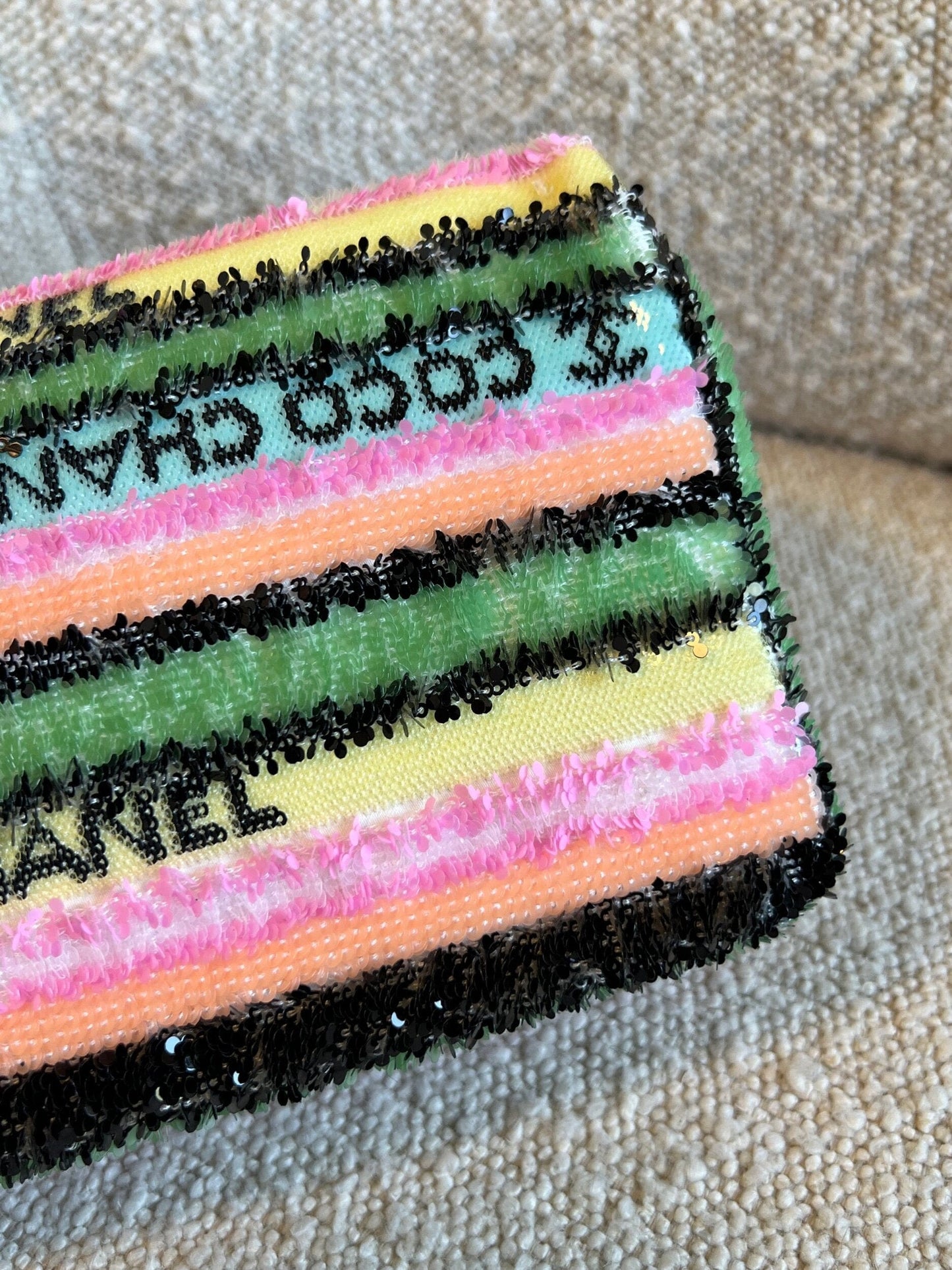 22S Mini Sequins & Gold-Tone Metal Multicolor Flap LGHW