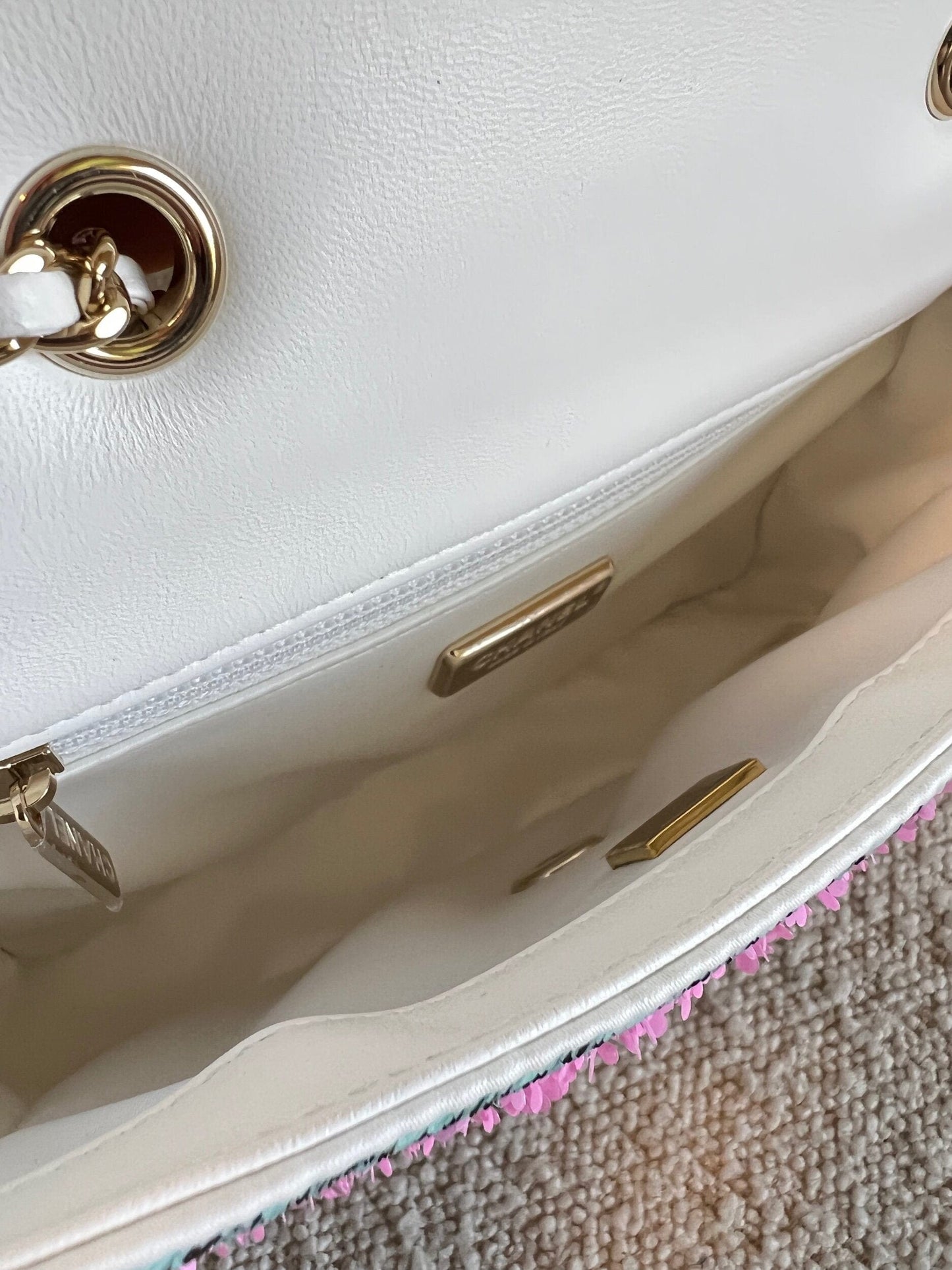 22S Mini Sequins & Gold-Tone Metal Multicolor Flap LGHW