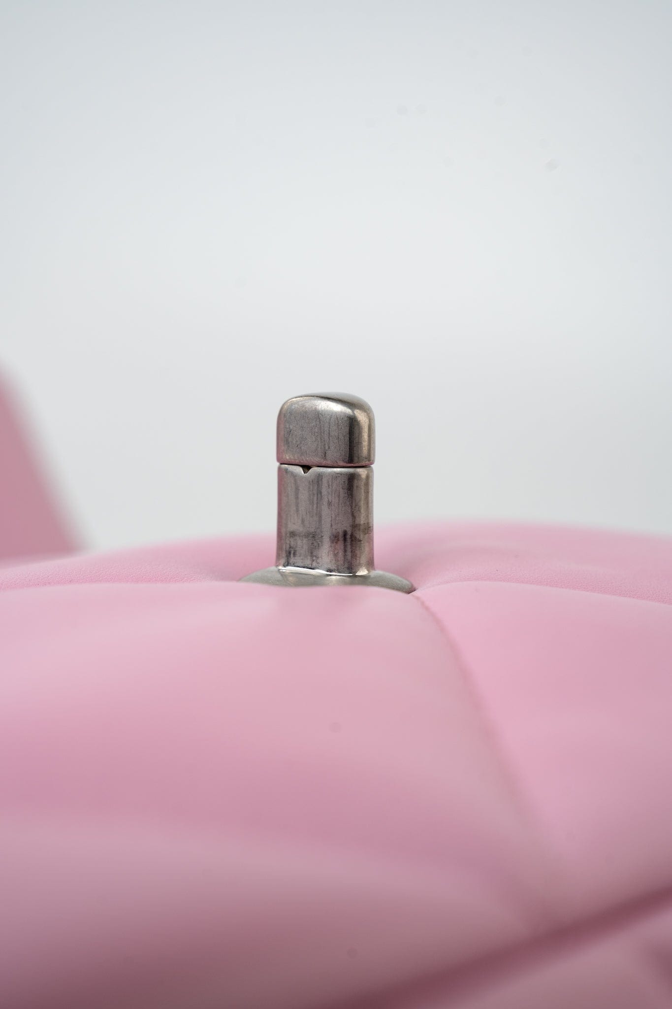 22S Pink Lambskin Quilted 19 Small Reverse Mixed Hardware