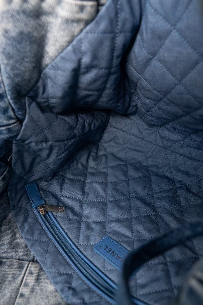 23P Denim Quilted 22 Small Drawstring Bag