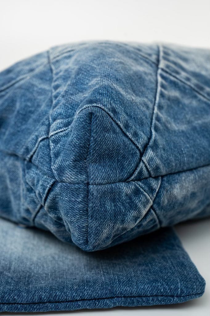 23P Denim Quilted 22 Small Drawstring Bag