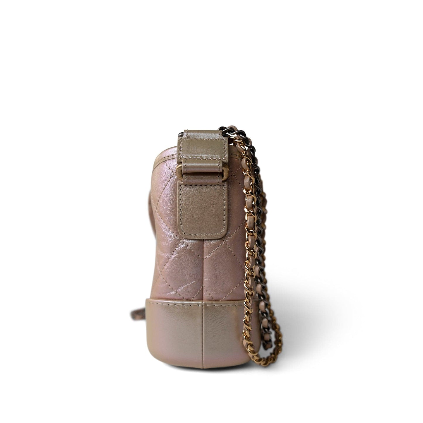19S Pearly Beige Aged Calfksin Quilted Gabrielle Bag