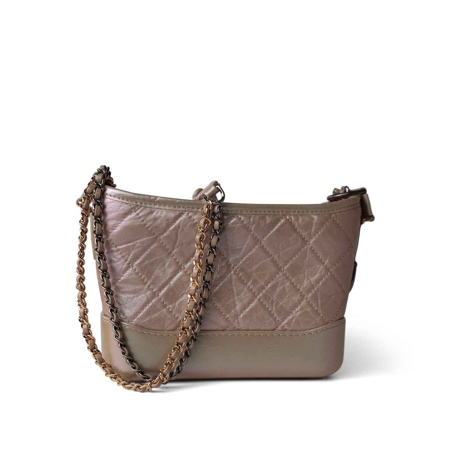 19S Pearly Beige Aged Calfksin Quilted Gabrielle Bag