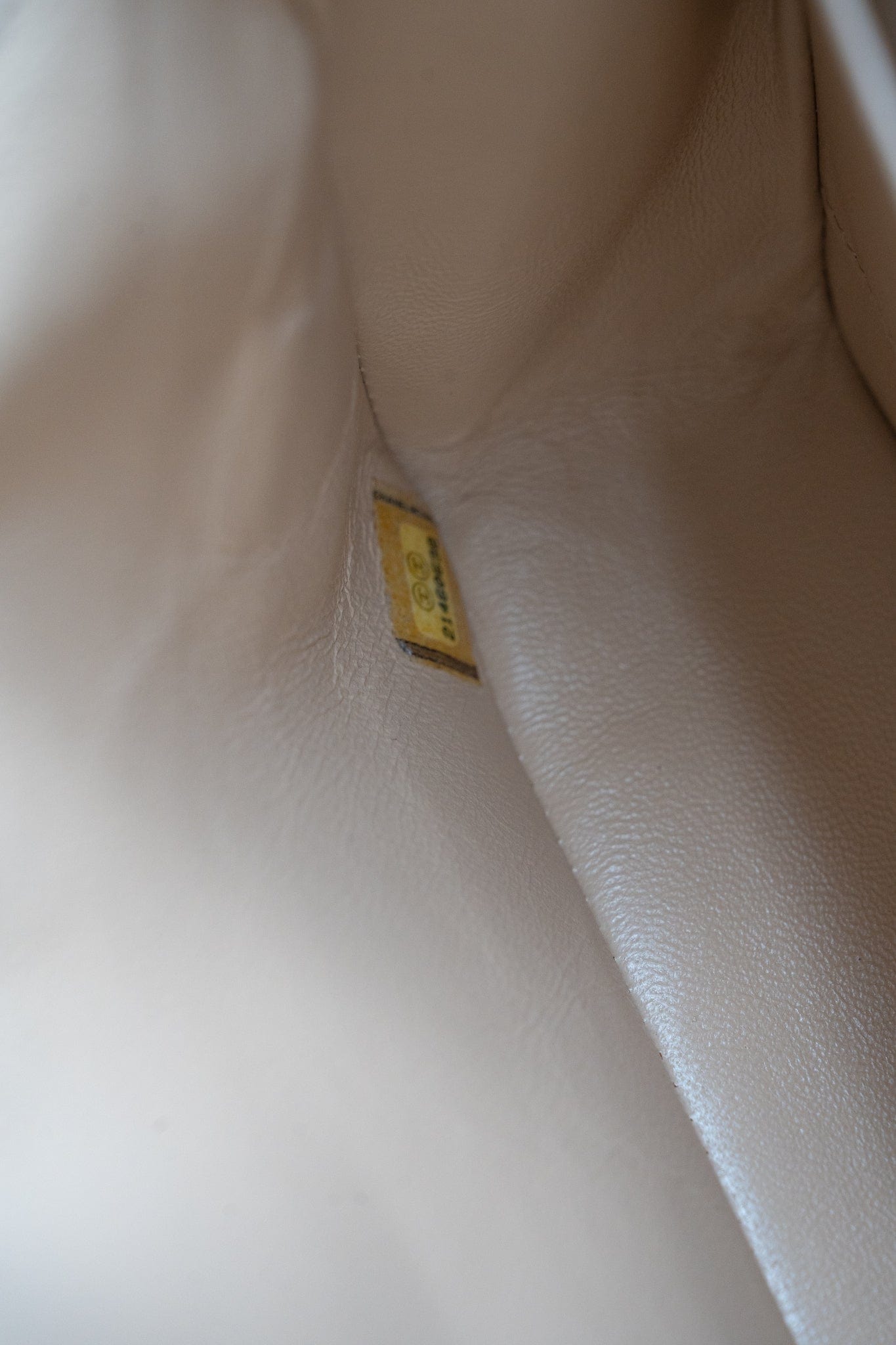 Beige Clair Caviar Quilted Classic Flap Medium Gold Hardware