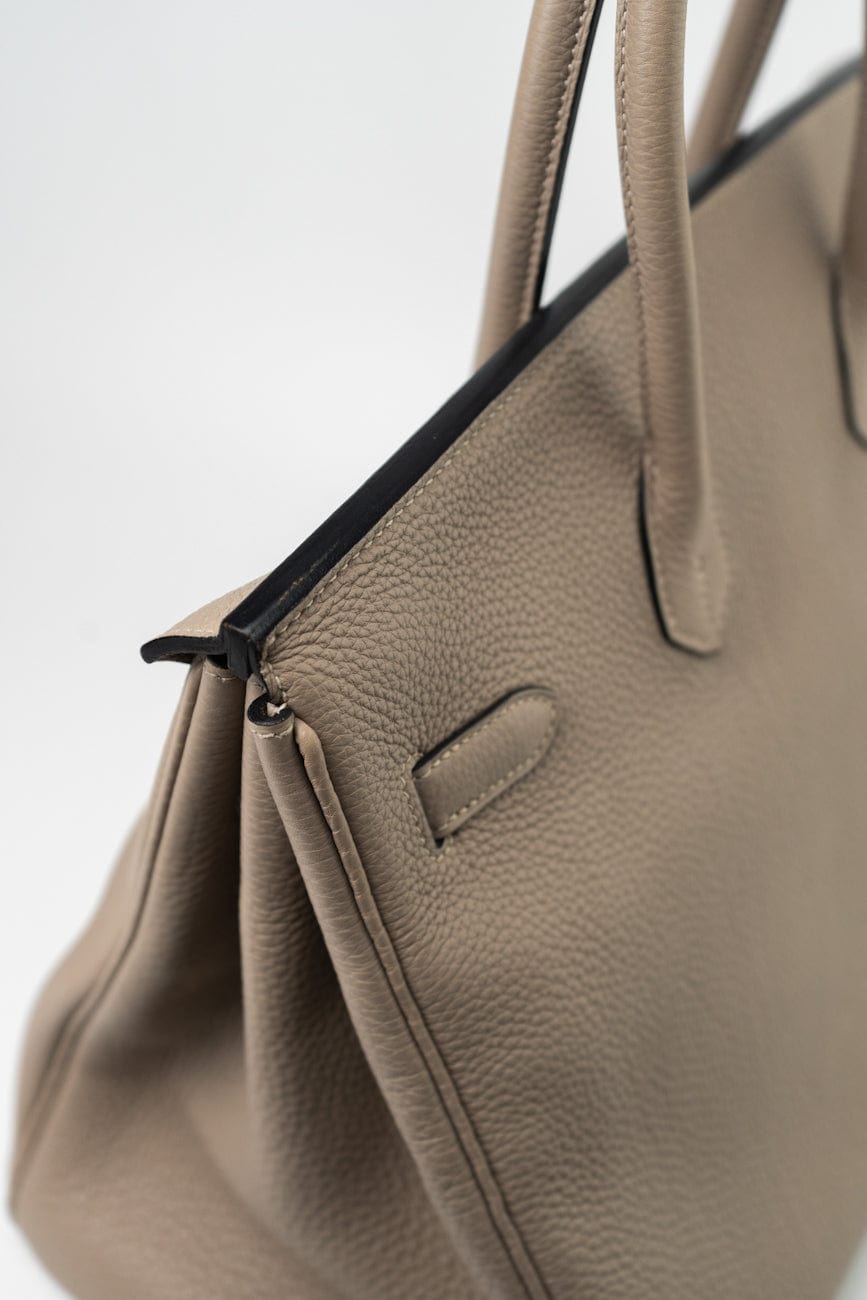 Birkin 35 Gris Tourterelle Veau Togo Leather Palladium Played 2011 O