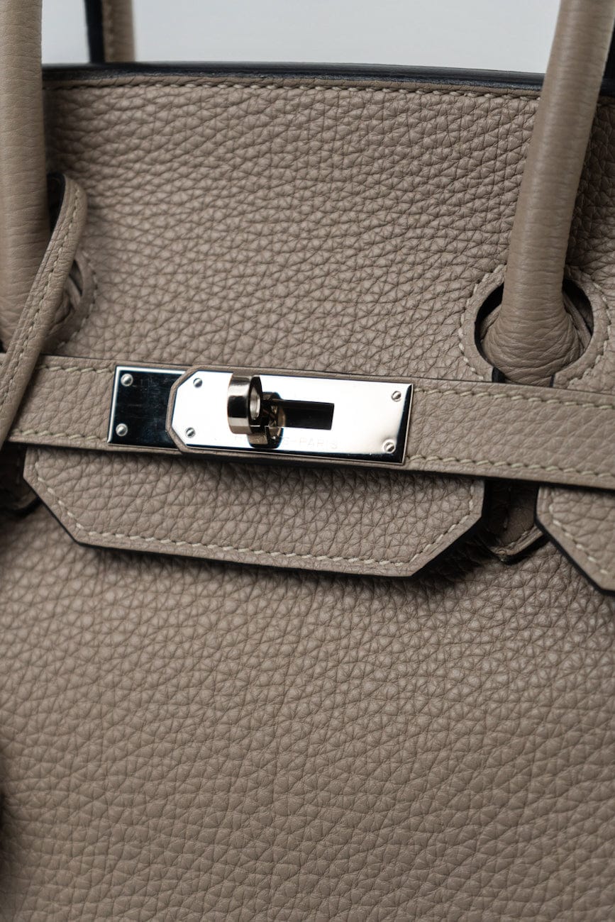 Birkin 35 Gris Tourterelle Veau Togo Leather Palladium Played 2011 O