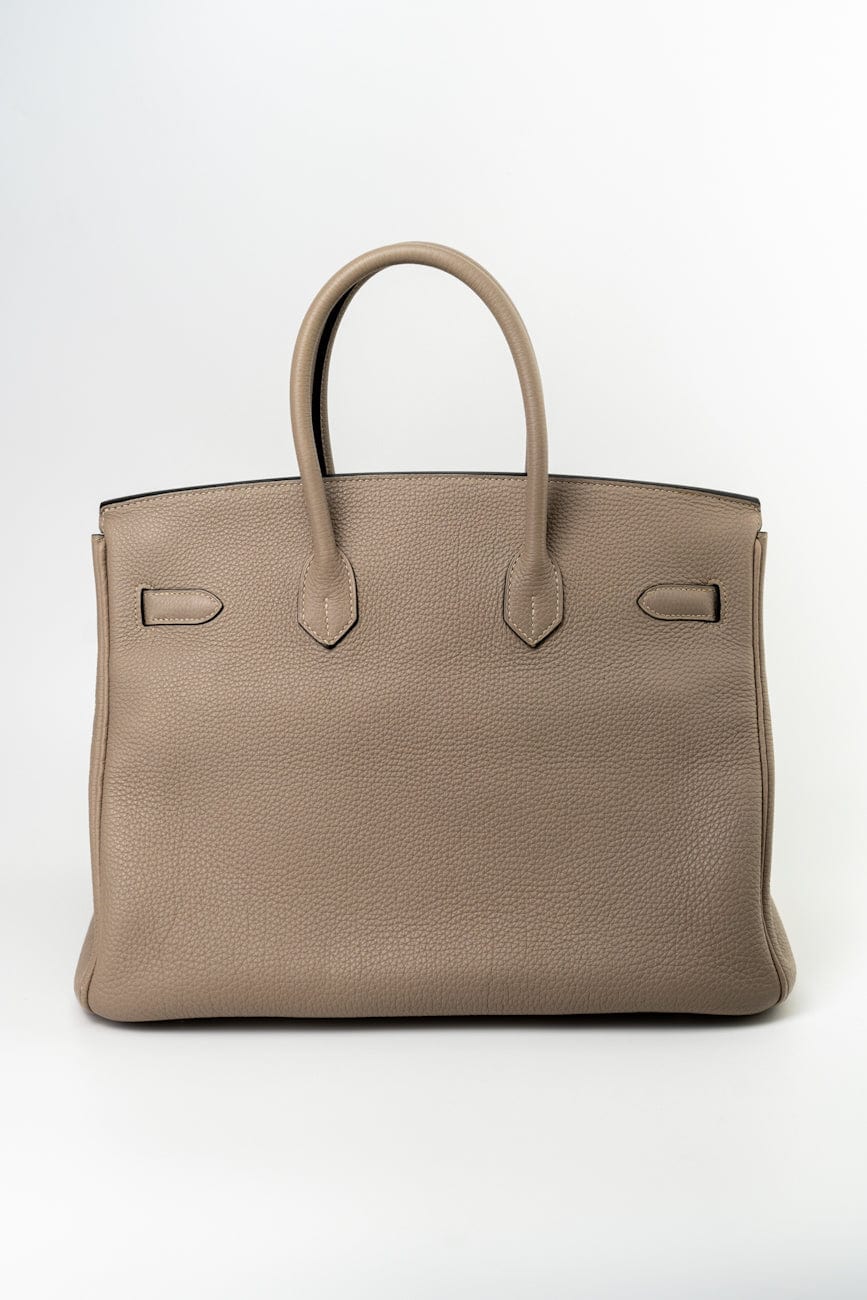 Birkin 35 Gris Tourterelle Veau Togo Leather Palladium Played 2011 O