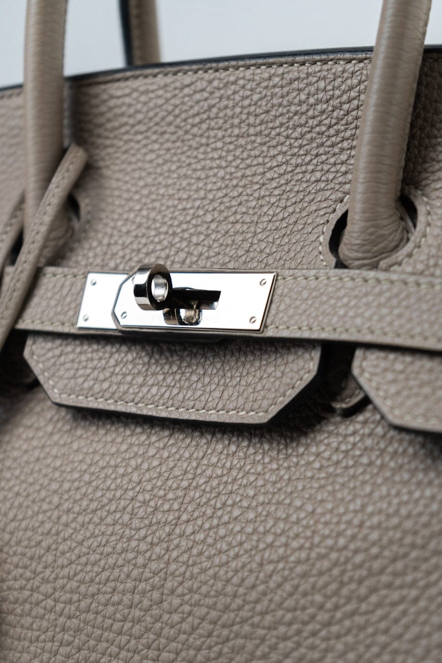 Birkin 35 Gris Tourterelle Veau Togo Leather Palladium Played 2011 O