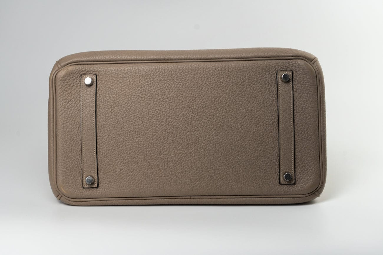 Birkin 35 Gris Tourterelle Veau Togo Leather Palladium Played 2011 O