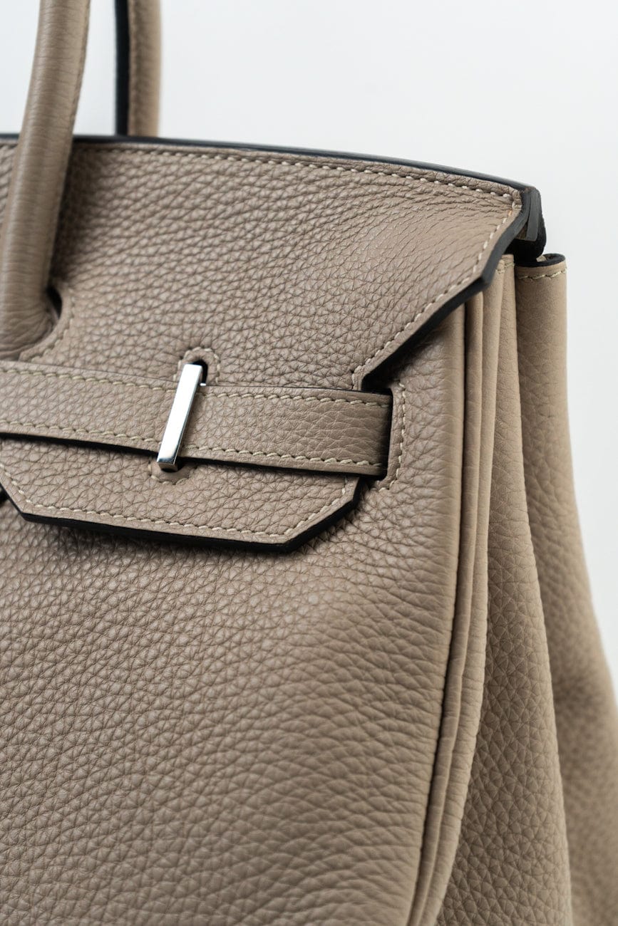 Birkin 35 Gris Tourterelle Veau Togo Leather Palladium Played 2011 O