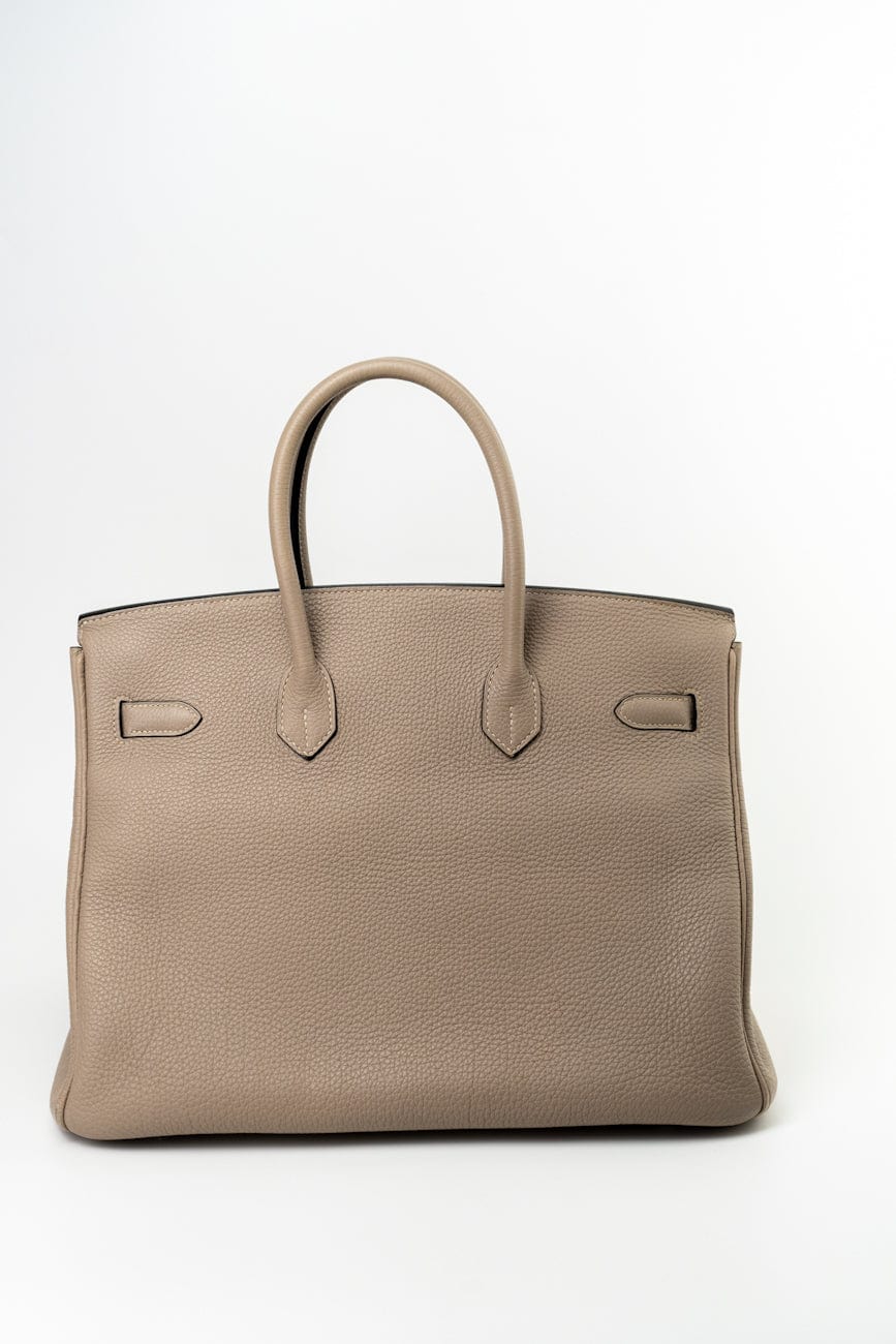 Birkin 35 Gris Tourterelle Veau Togo Leather Palladium Played 2011 O