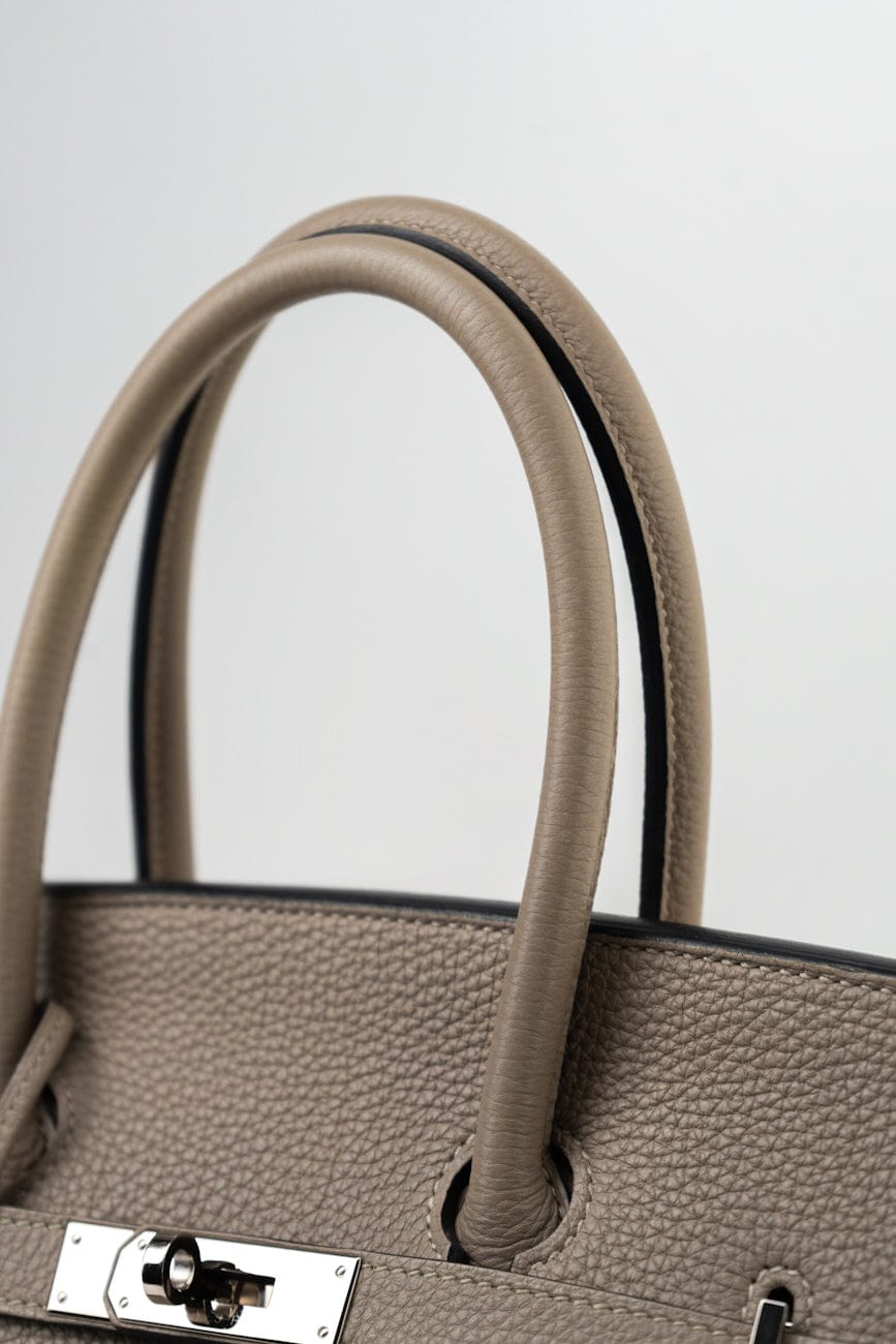 Birkin 35 Gris Tourterelle Veau Togo Leather Palladium Played 2011 O