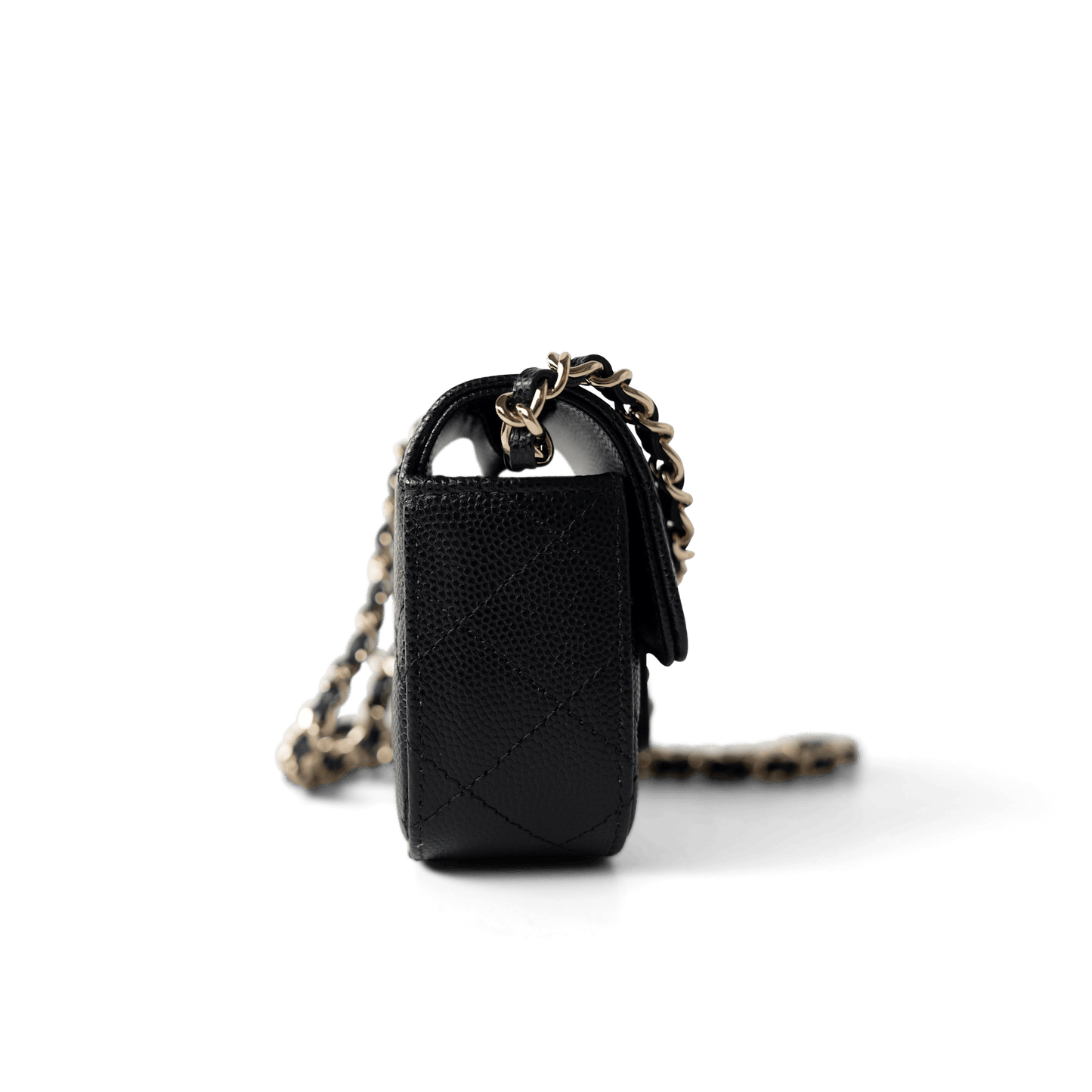 22C Mini Vanity Caviar Quilted Black (micro size)