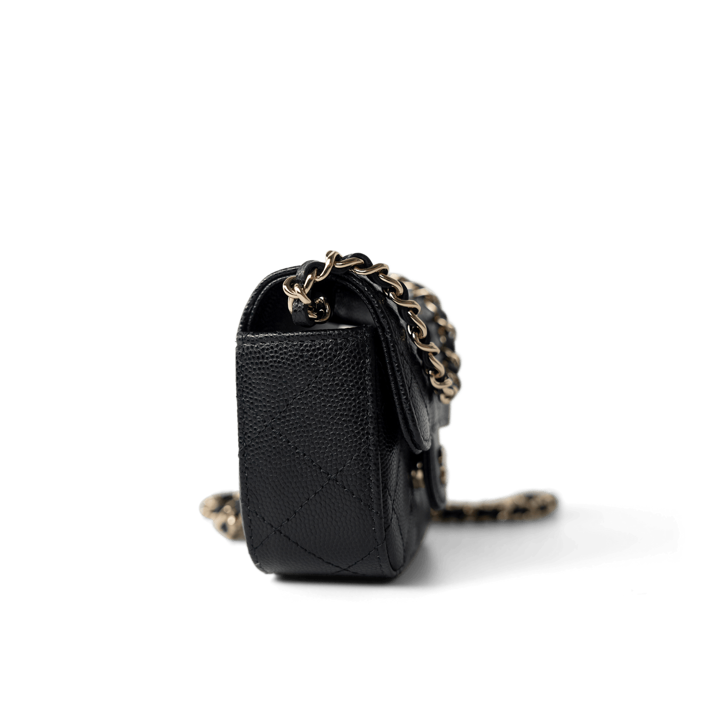 22C Mini Vanity Caviar Quilted Black (micro size)