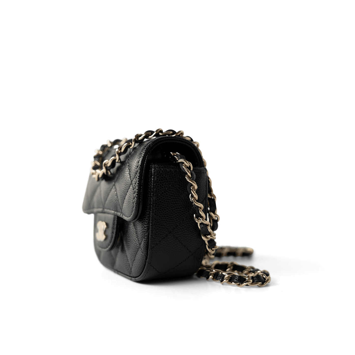 22C Mini Vanity Caviar Quilted Black (micro size)