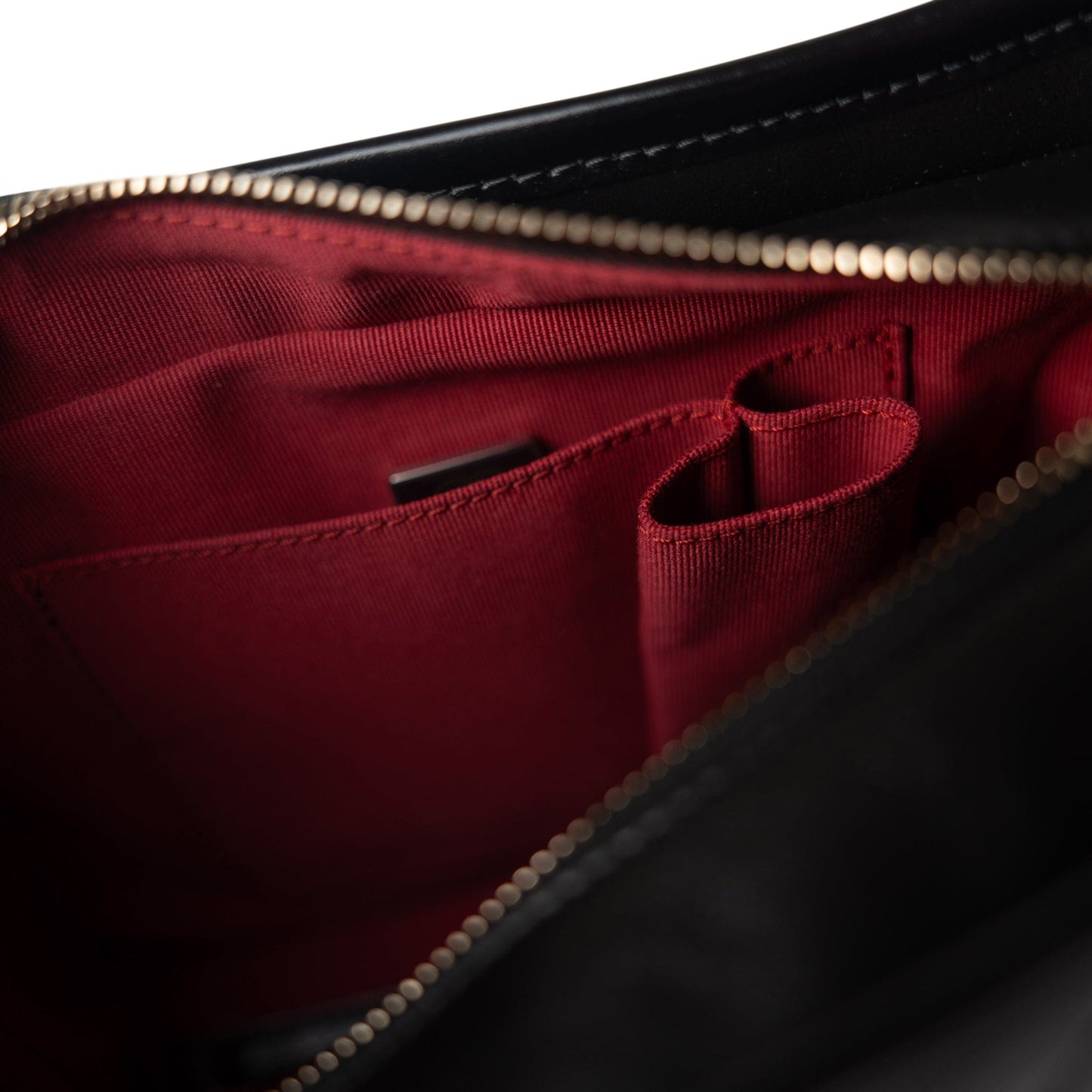 Black Aged Calfskin Quilted Gabrielle Hobo Bag Small Mixed Hardware