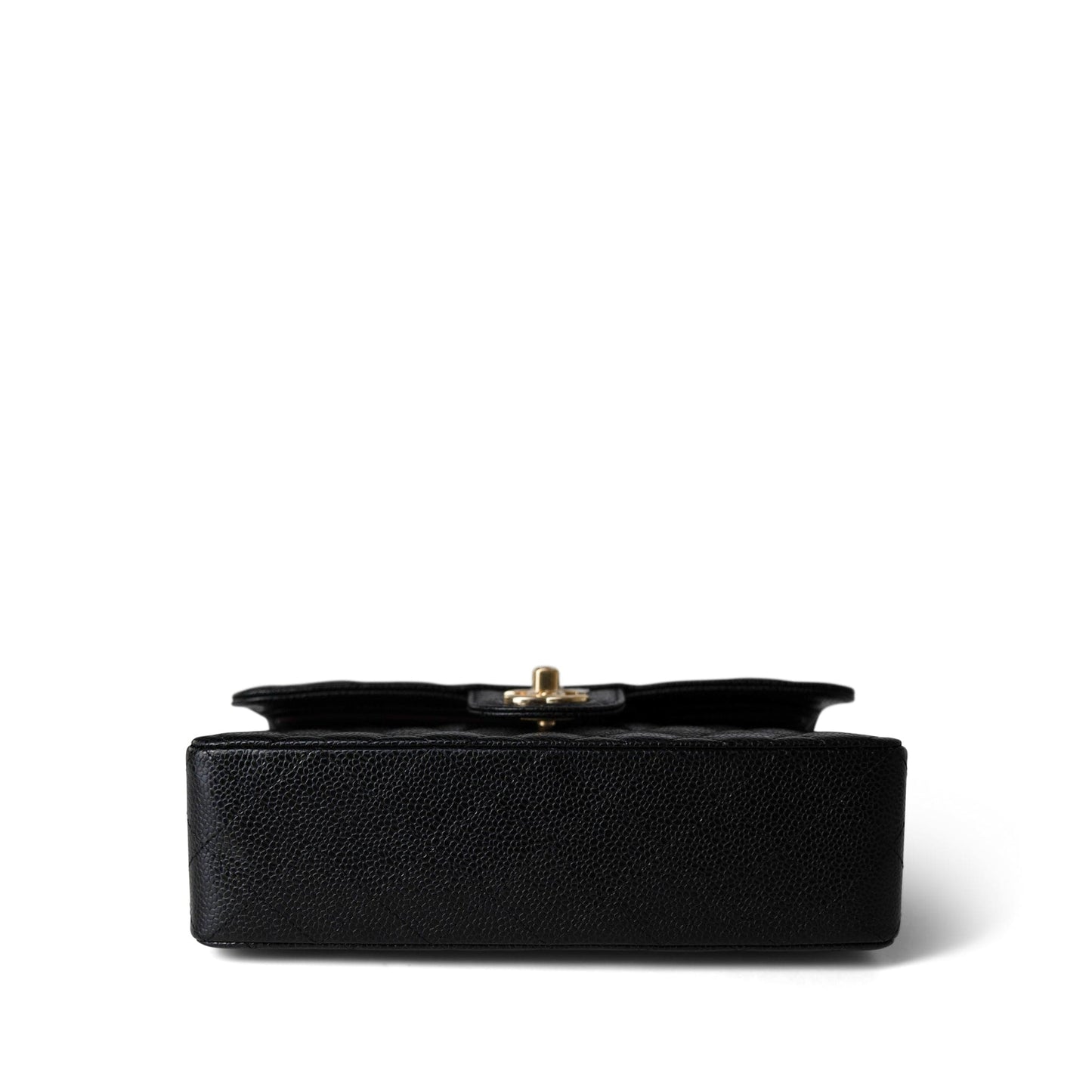Black Caviar Quilted Classic Flap Small Gold Hardware