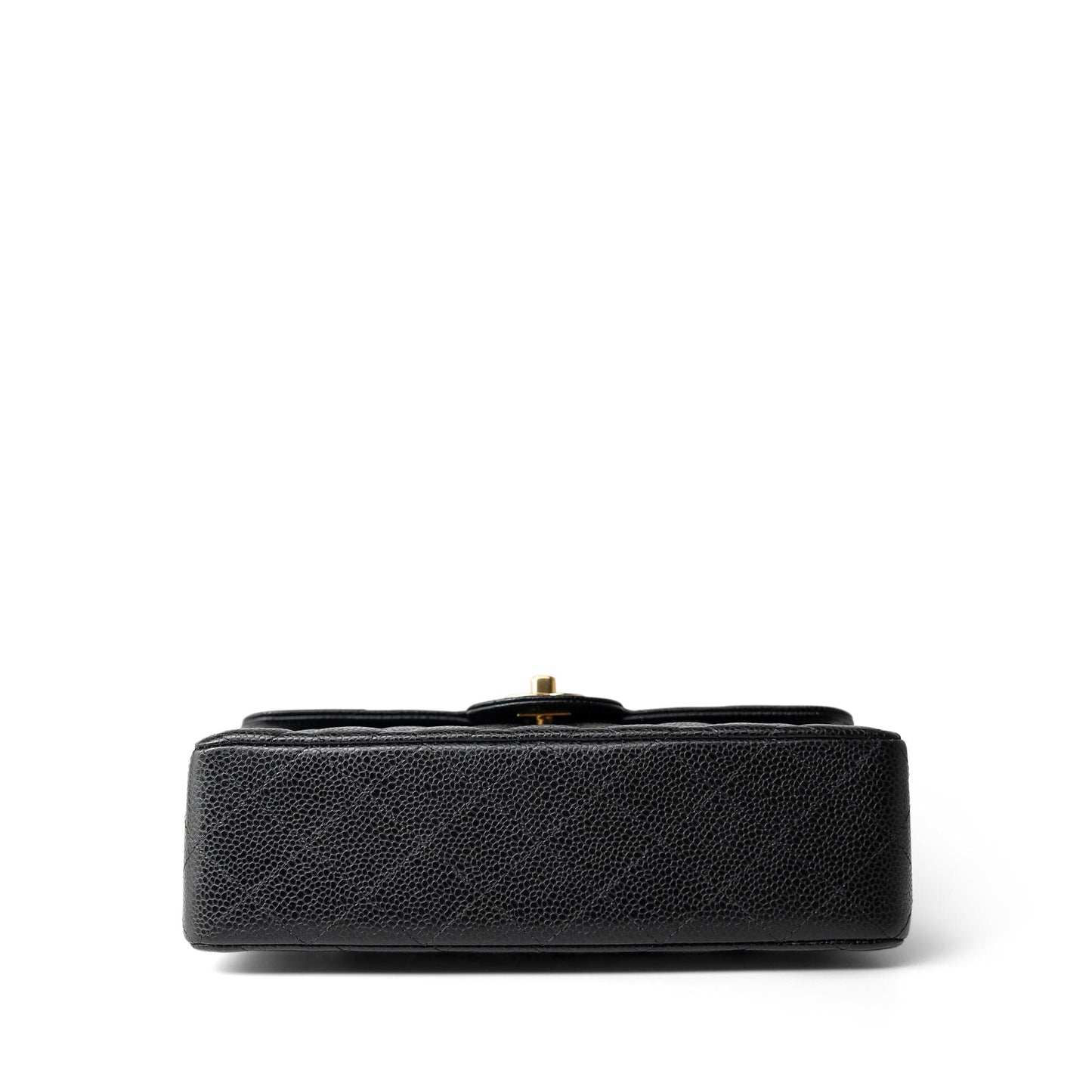 Black Caviar Quilted Classic Flap Small Gold Hardware