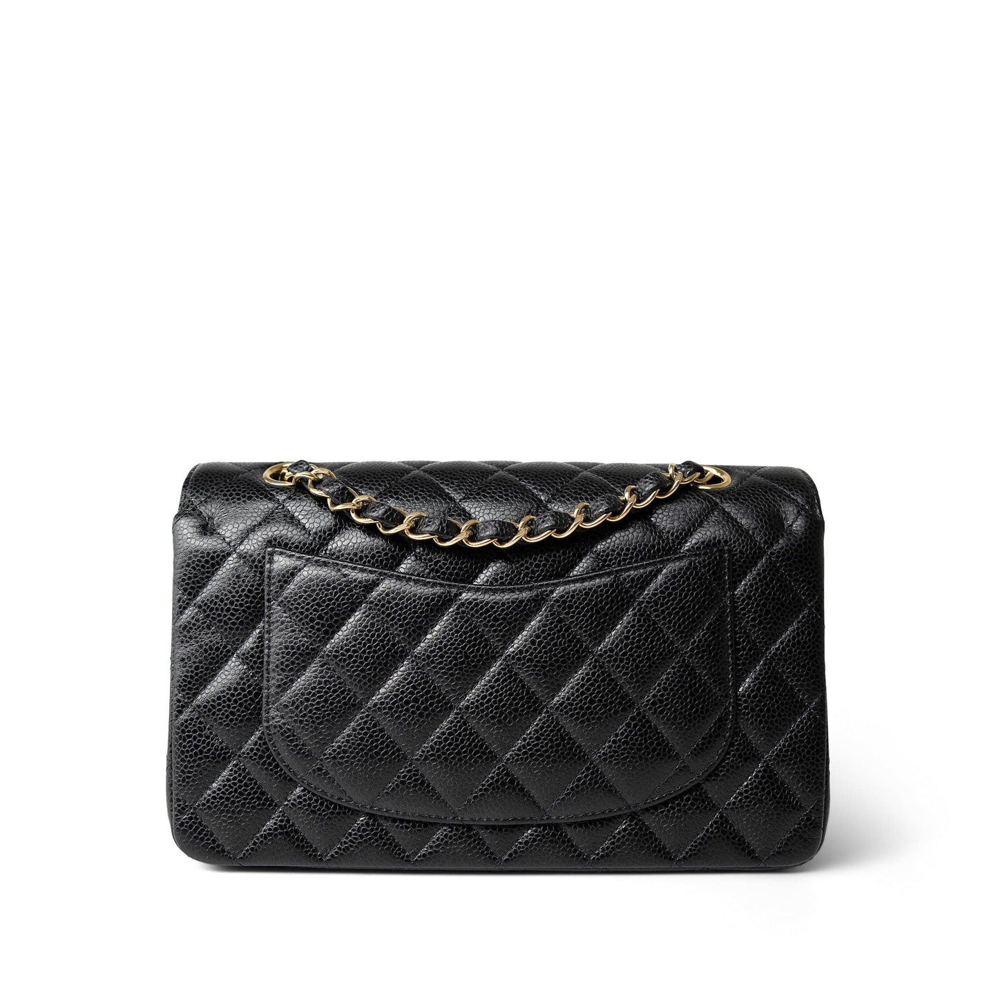 Black Caviar Quilted Classic Flap Small Gold Hardware