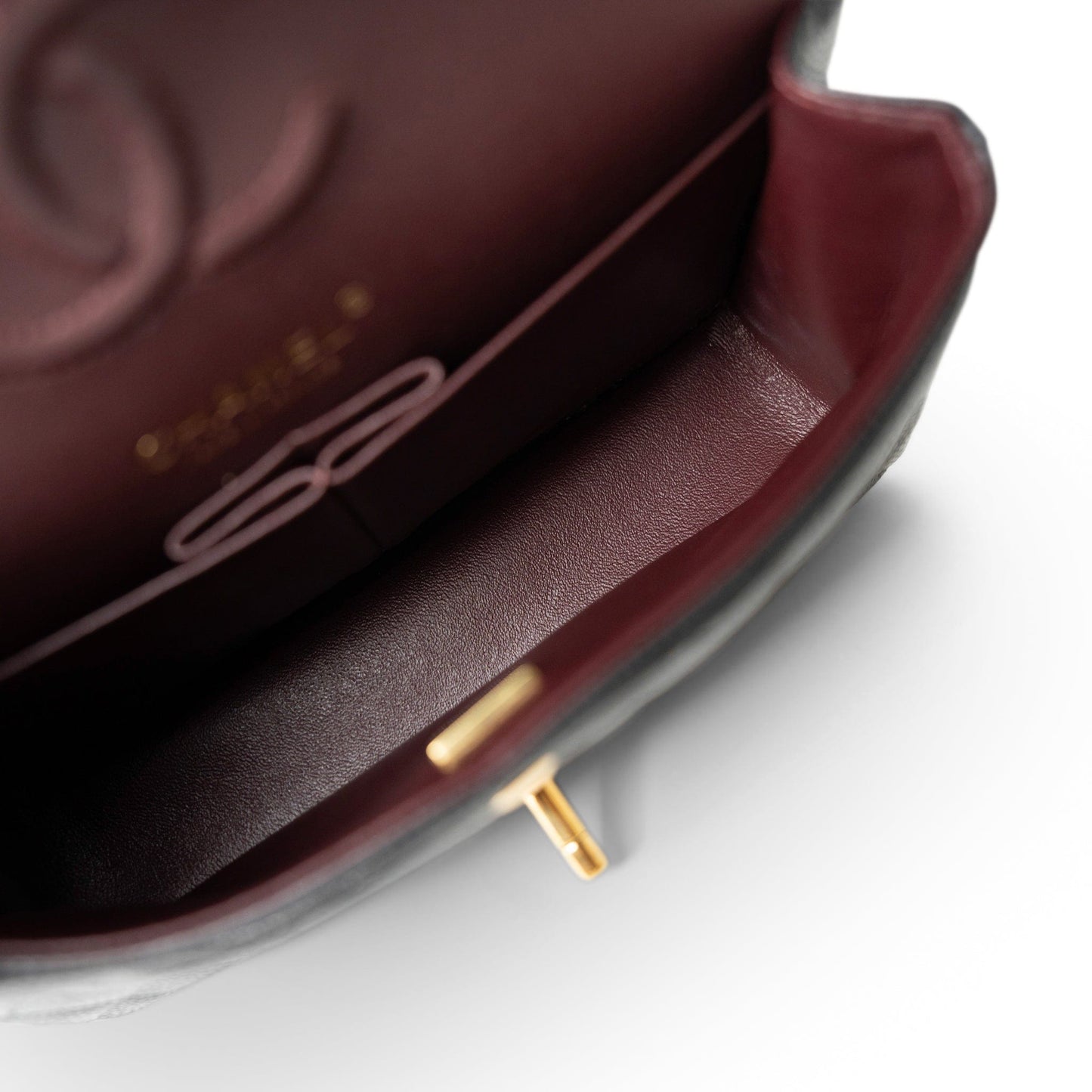 Black Caviar Quilted Classic Flap Small Gold Hardware