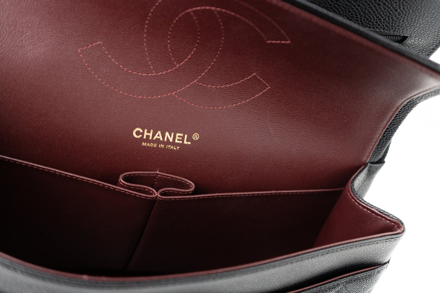 Black Caviar Quilted Jumbo Classic Flap GHW