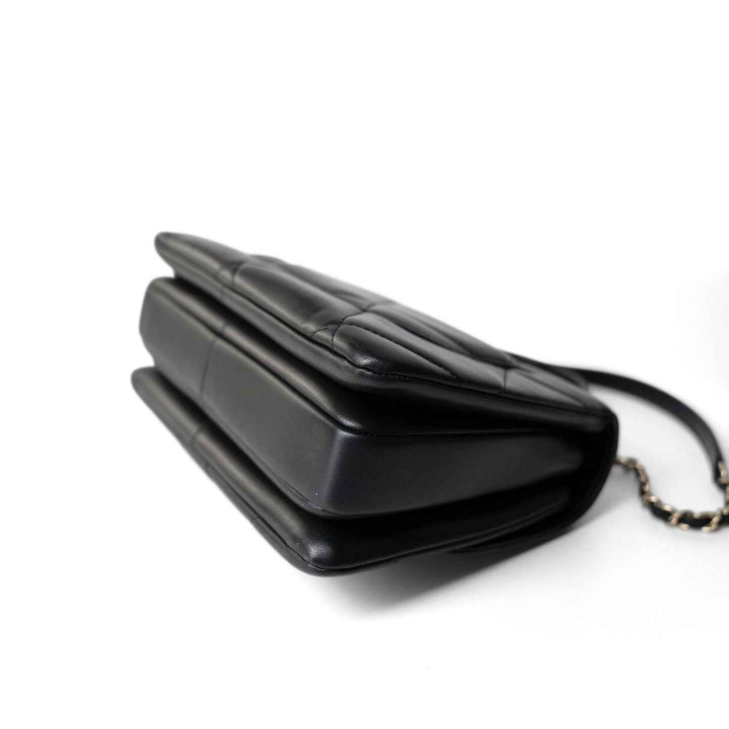 Chanel Black Lambskin Quilted Trendy CC Small Bag Light Gold Hardware