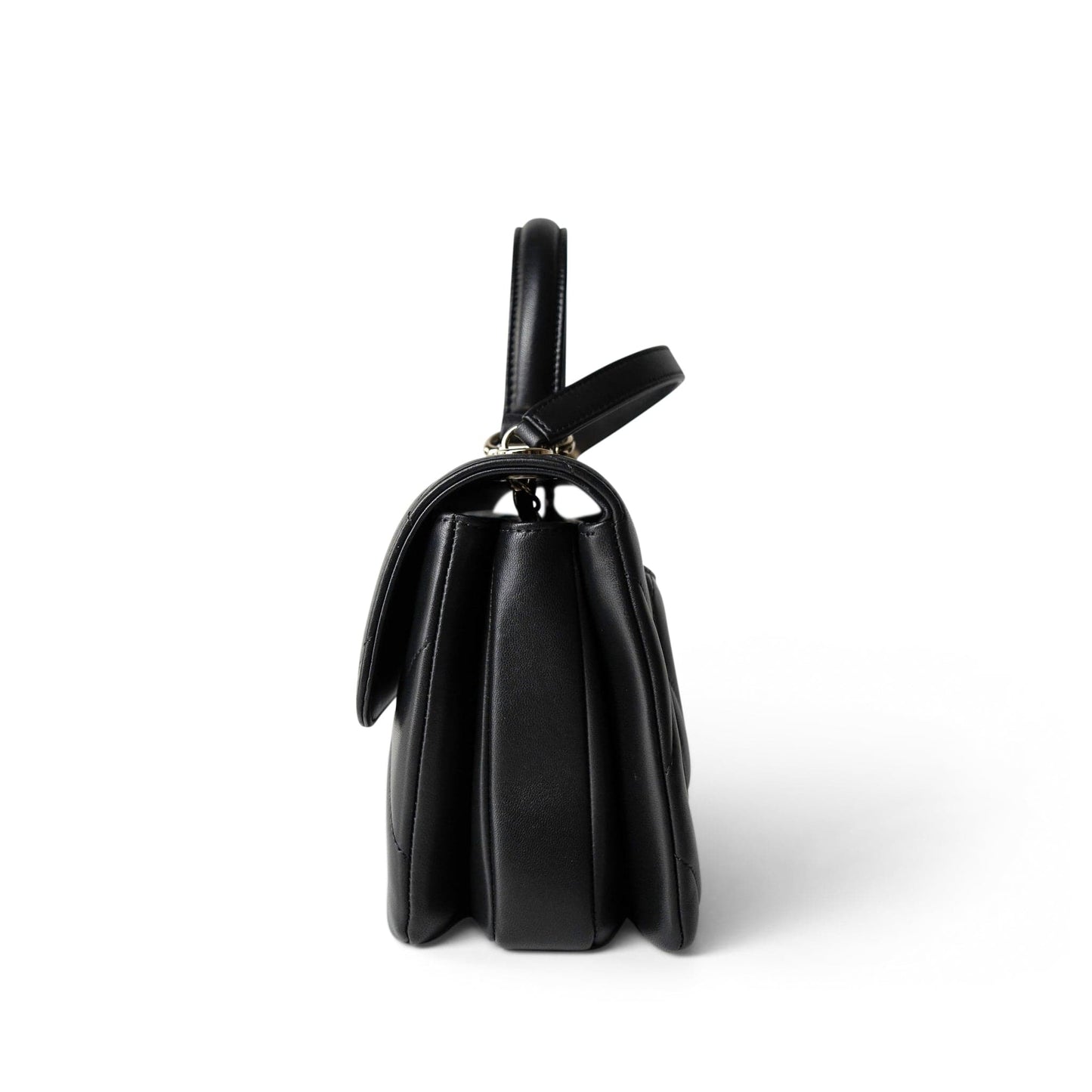 Chanel Black Lambskin Quilted Trendy CC Small Bag Light Gold Hardware