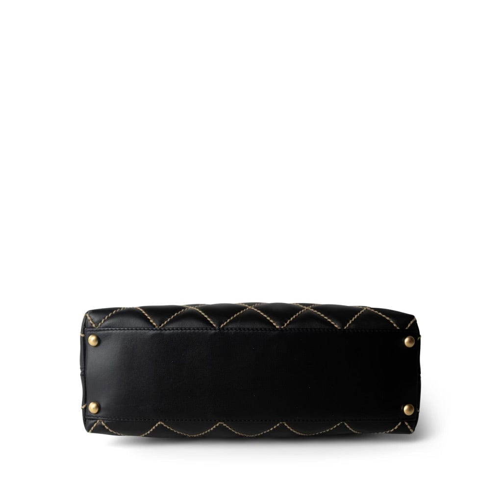 Chanel Wild Stitch Black Hobo Bag