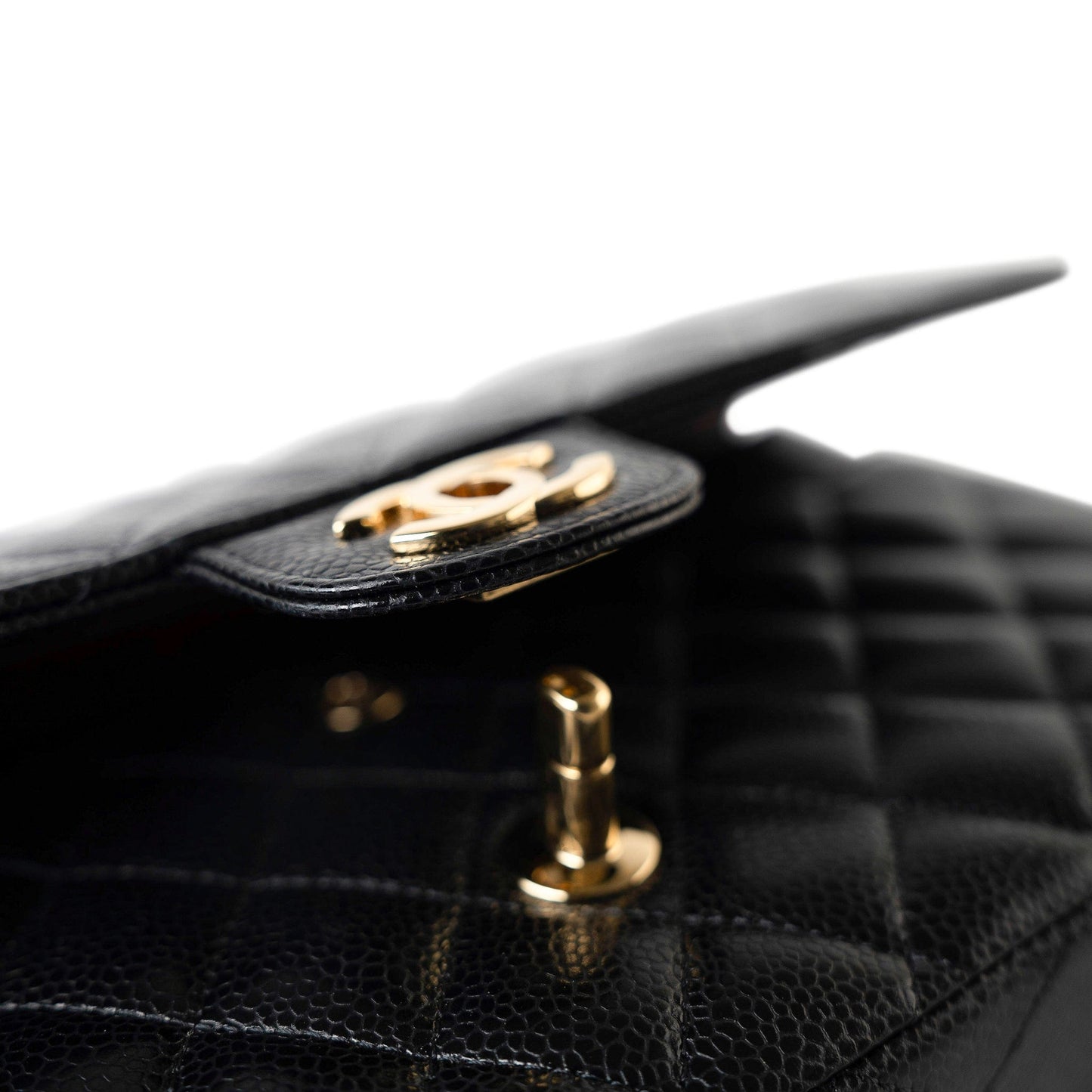 Black Classic Flap Medium Caviar Quilted Gold Hardware