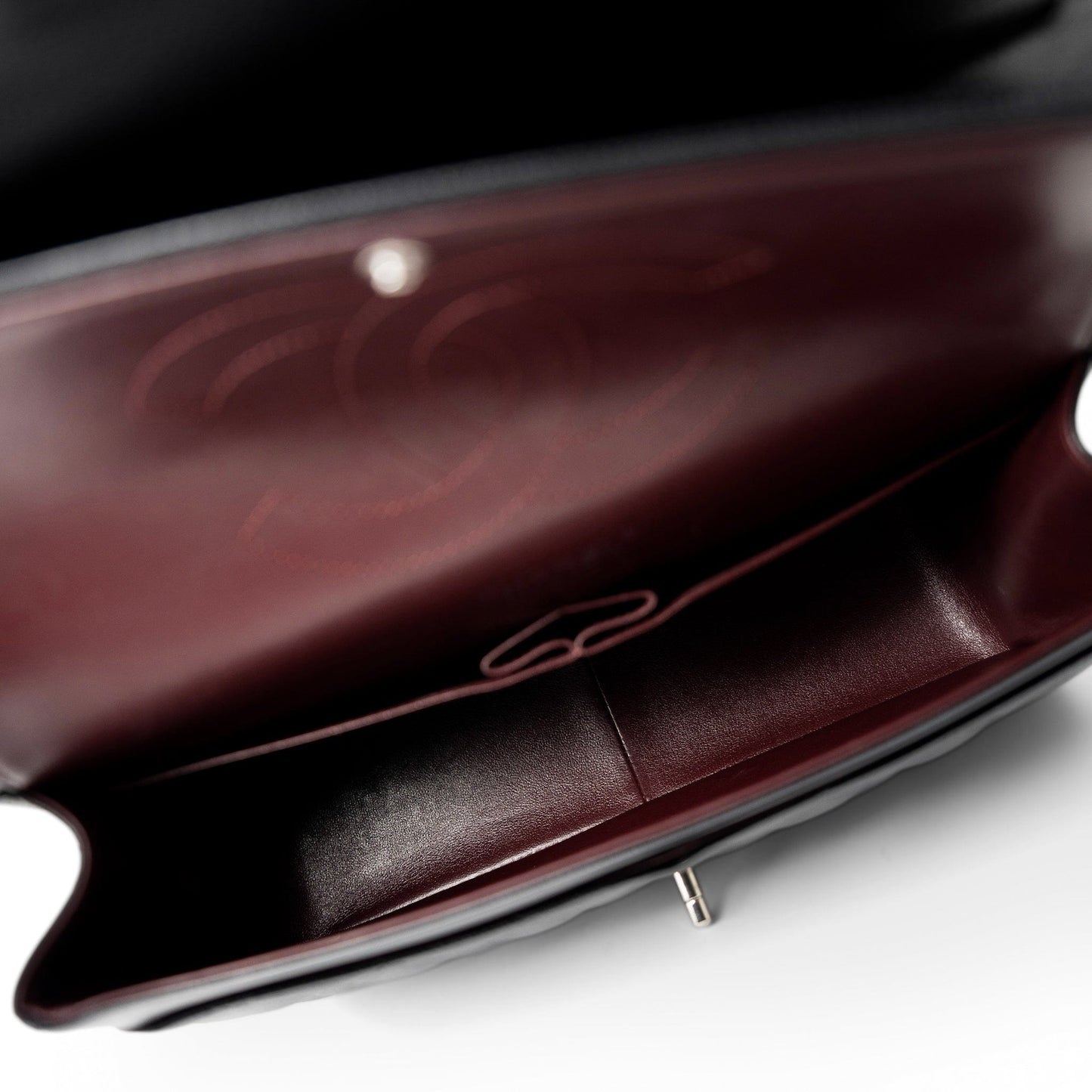 Black Jumbo Caviar Quilted Classic Double Flap SHW