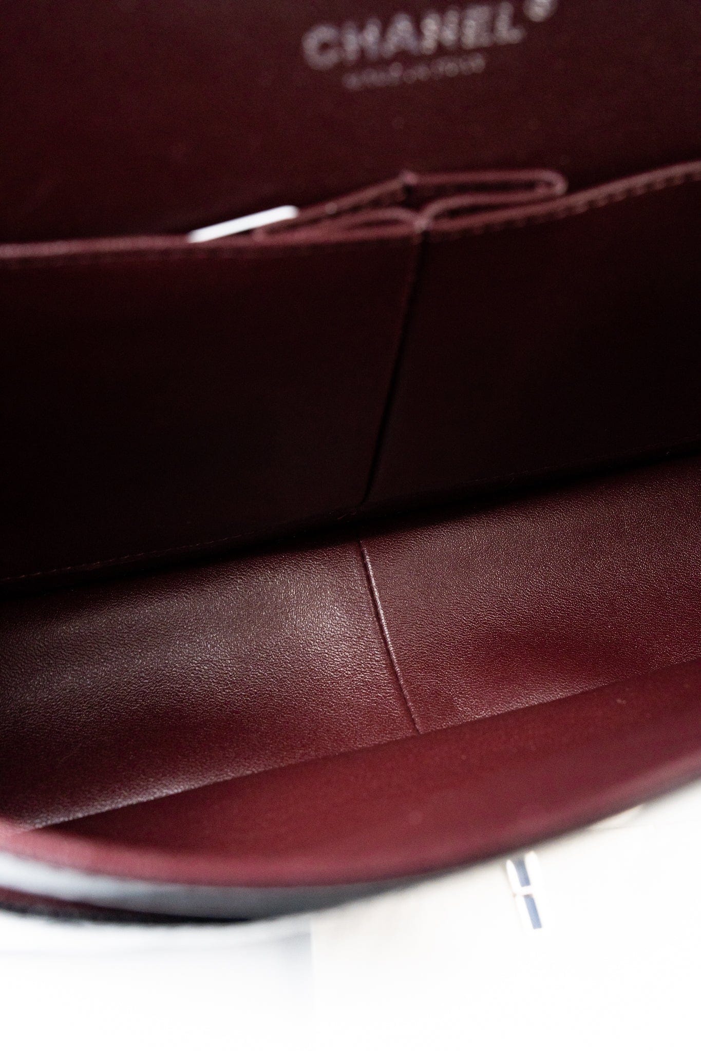 Black Jumbo Caviar Quilted Classic Flap Silver Hardware