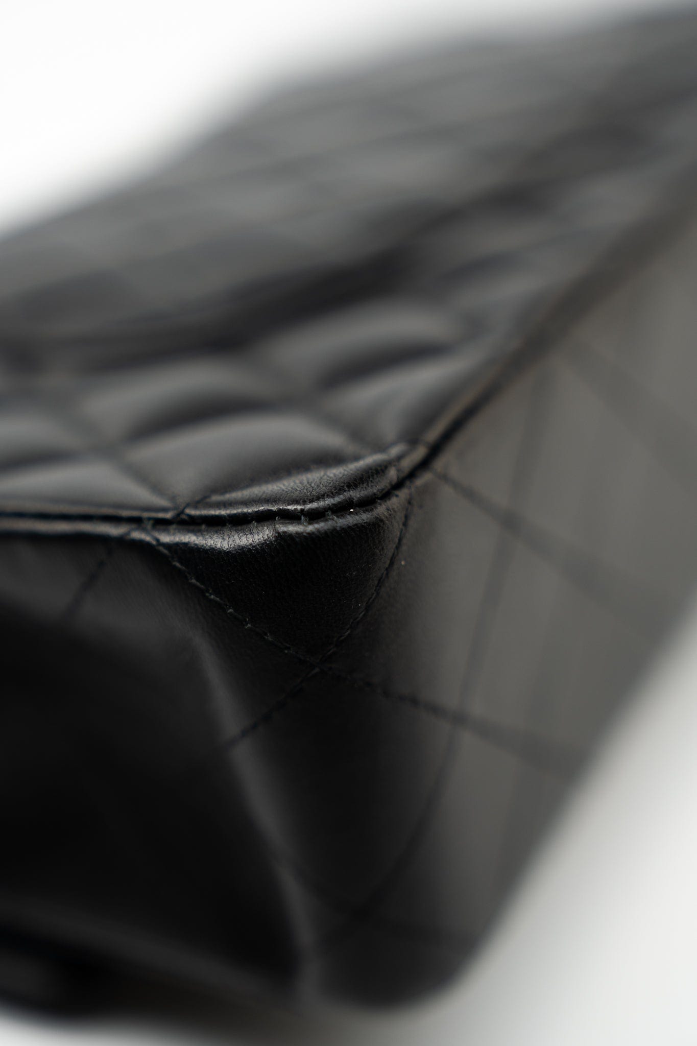 Black Lambskin Quilted Medium Classic Flap Gold Hardware