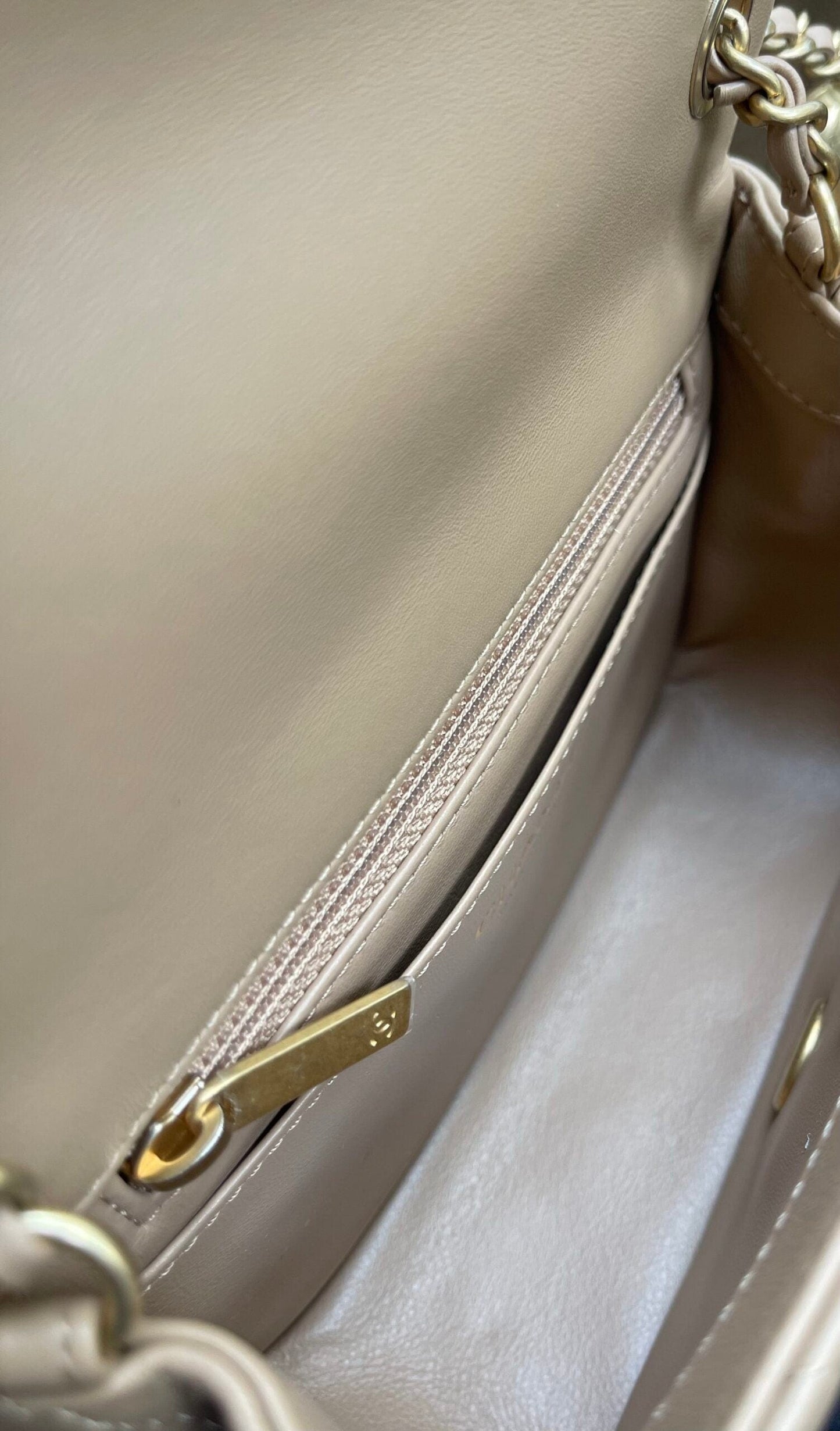 Black Mini Rectangular Lambskin Chevron Light Gold Hardware