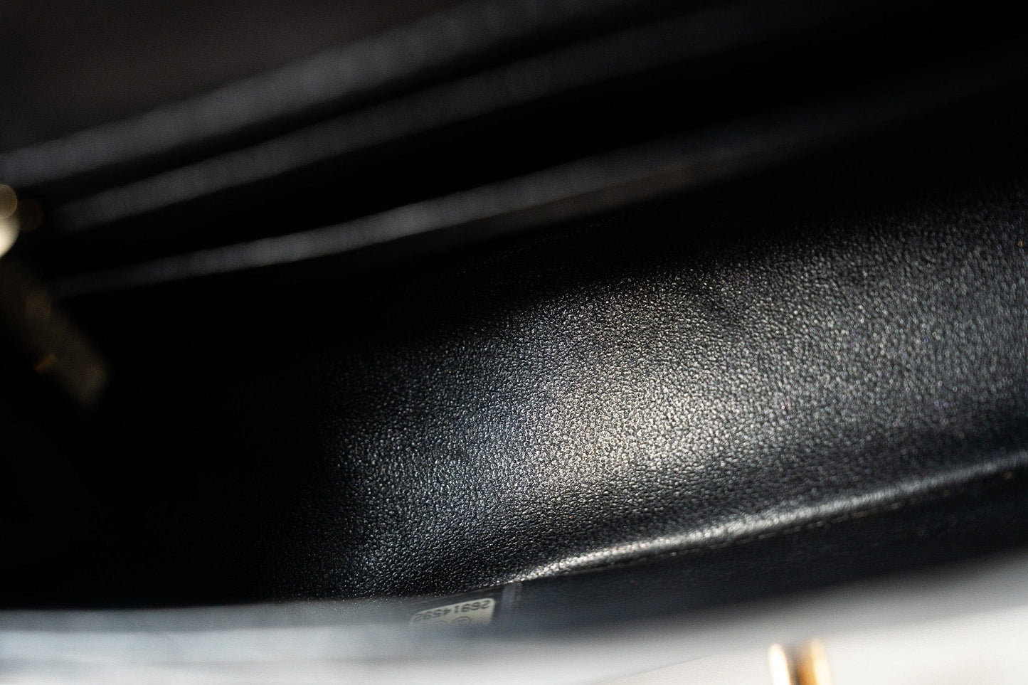 Mini Square Black Lambskin Chevron Flap LGHW