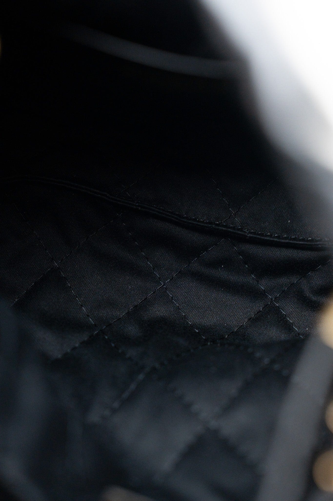 Shiny Black Calfskin Quilted Mini 22 Bag Antique Gold Hardware