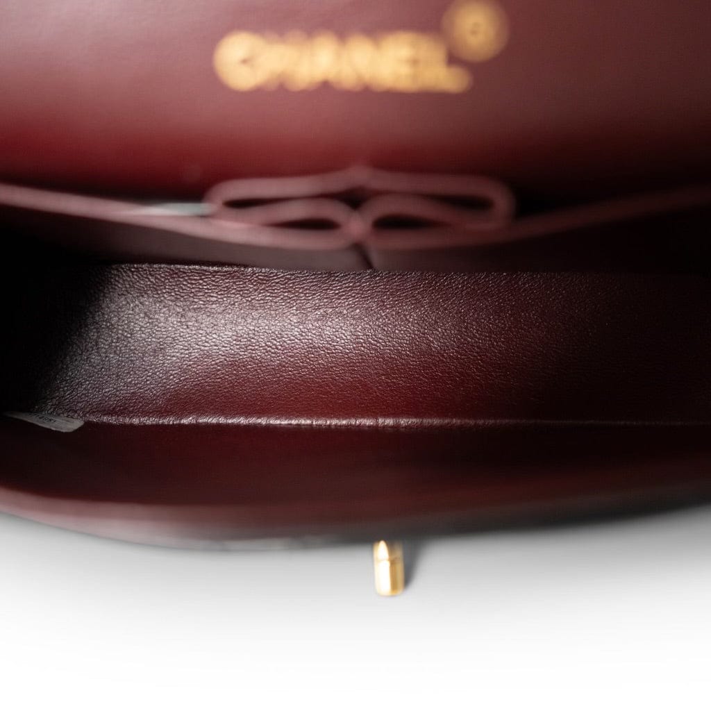 Vintage Black Lambskin Quilted Classic Flap Small Gold Hardware