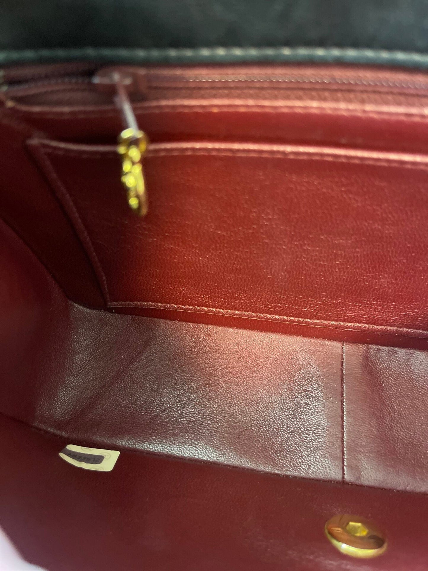 Vintage Black Patent Quilted Diana Flap Medium GHW