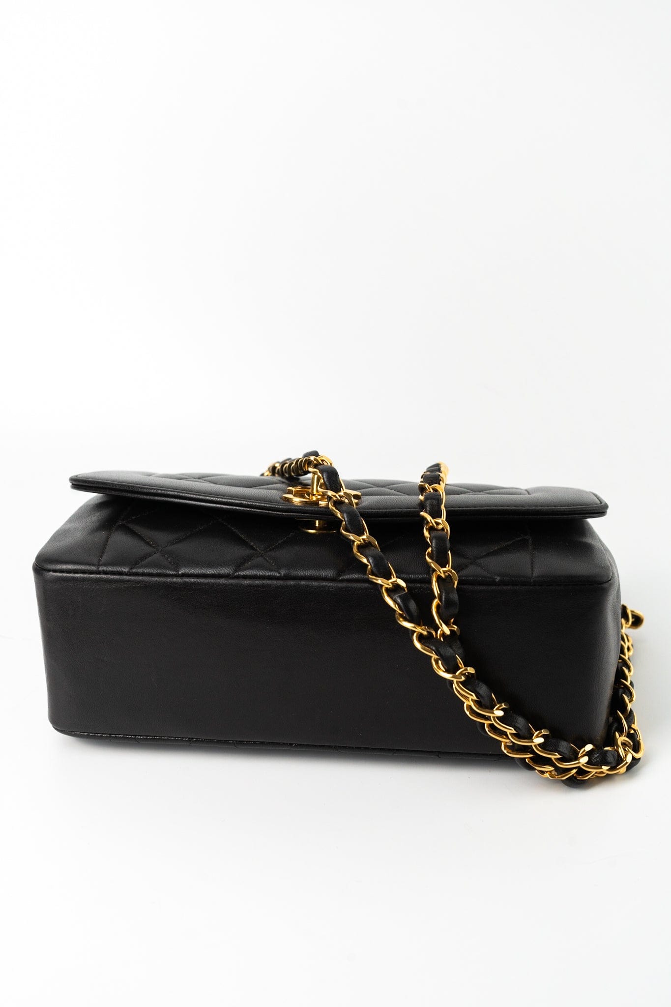 Vintage Diana Flap Small Lambskin Quilted Single Flap GHW