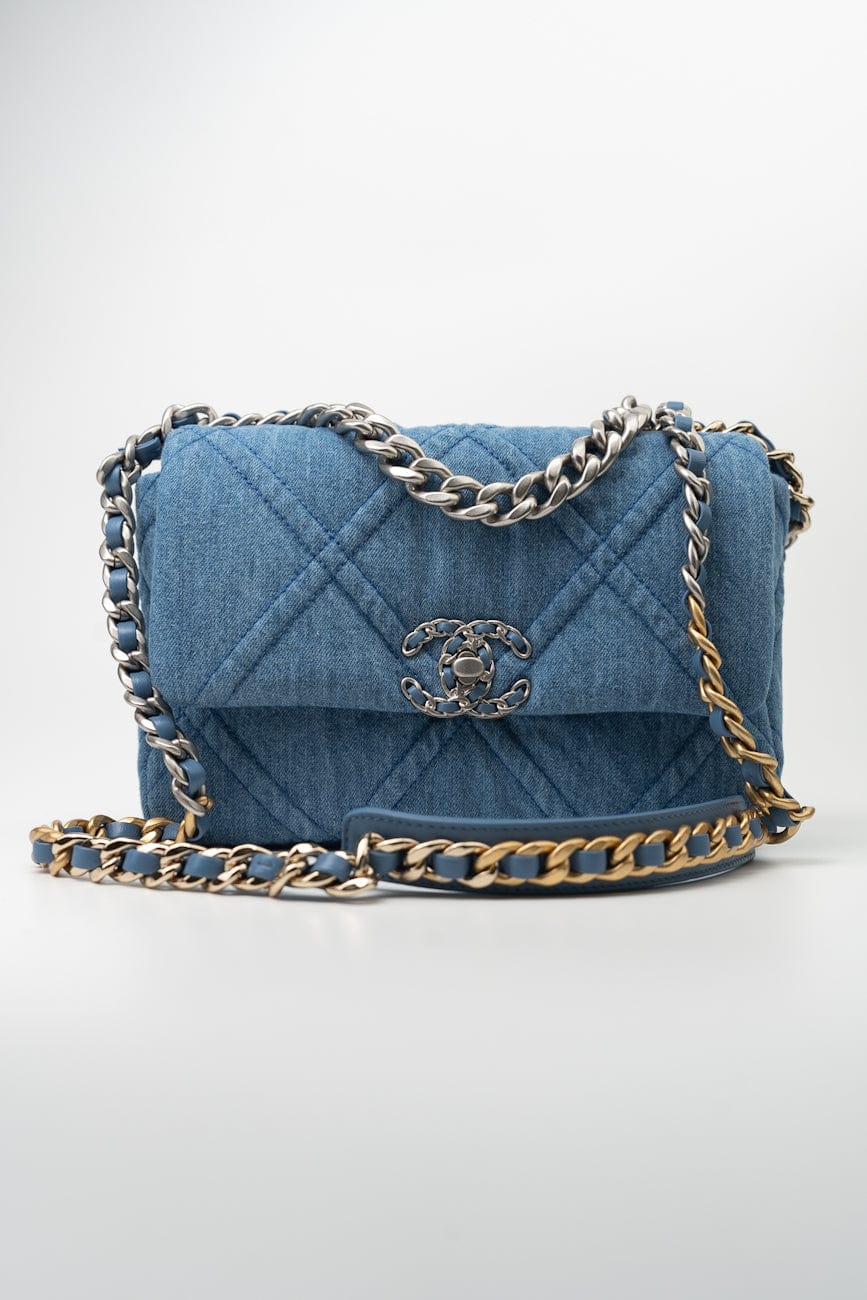 22P Denim 19 Flap Small Mixed Hardware