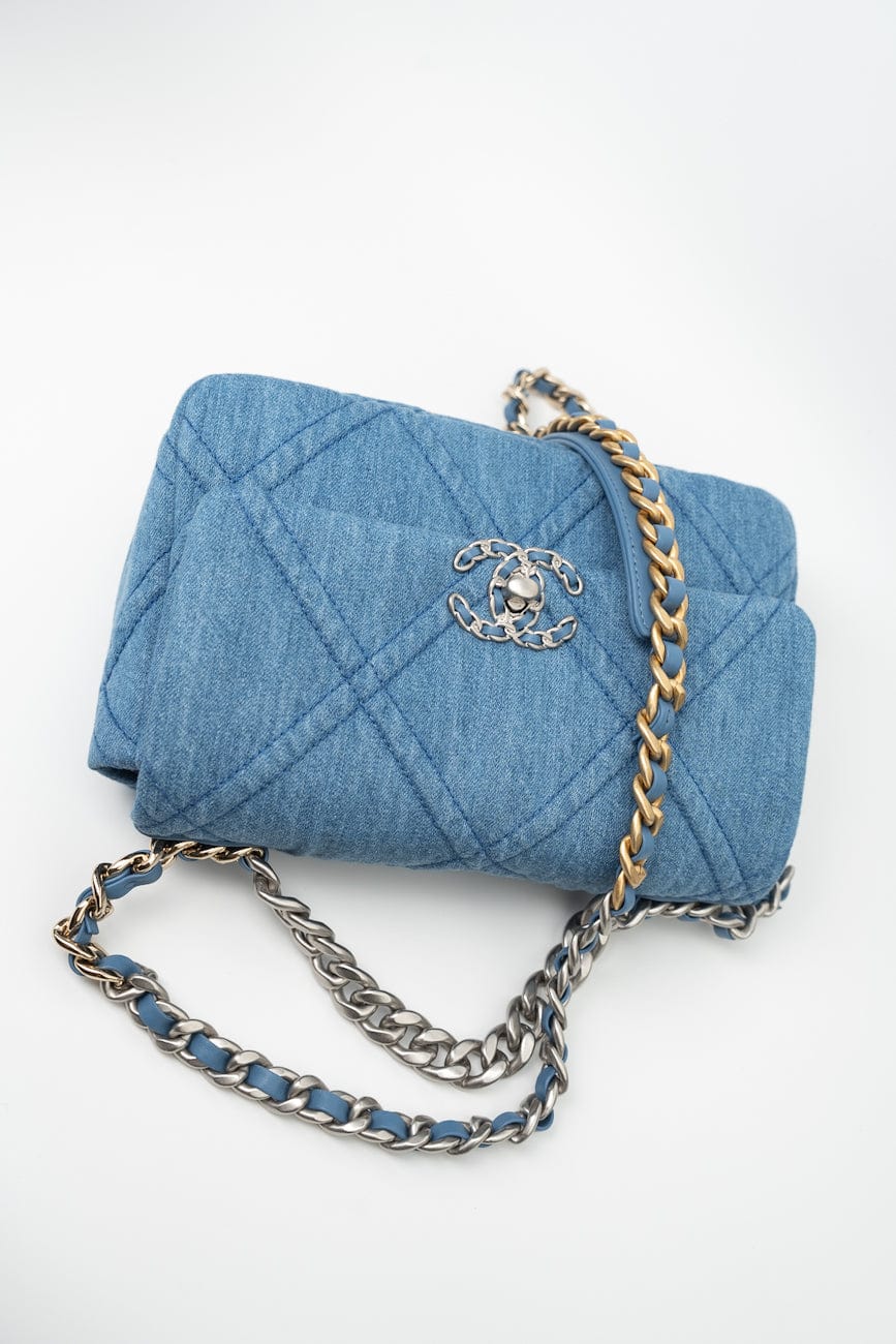 22P Denim 19 Flap Small Mixed Hardware