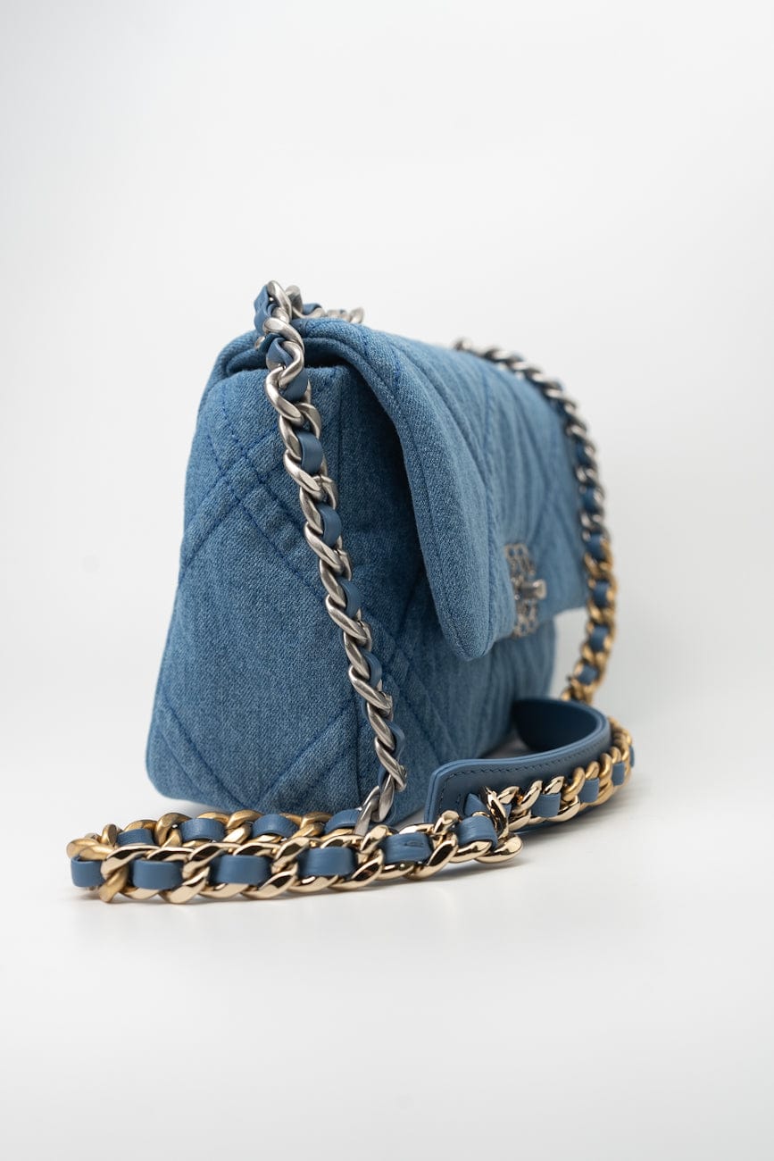 22P Denim 19 Flap Small Mixed Hardware