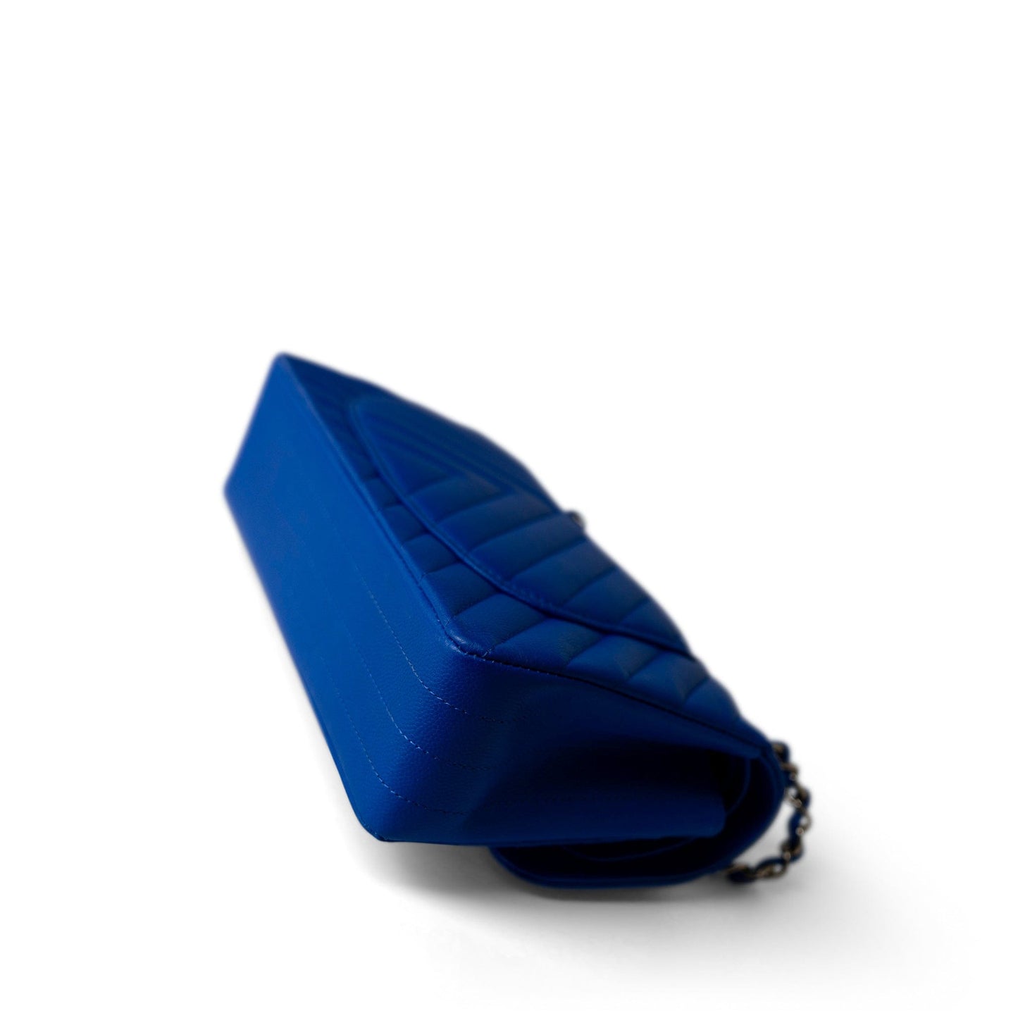 Blue Caviar Chevron Classic Flap Small Light Gold Hardware