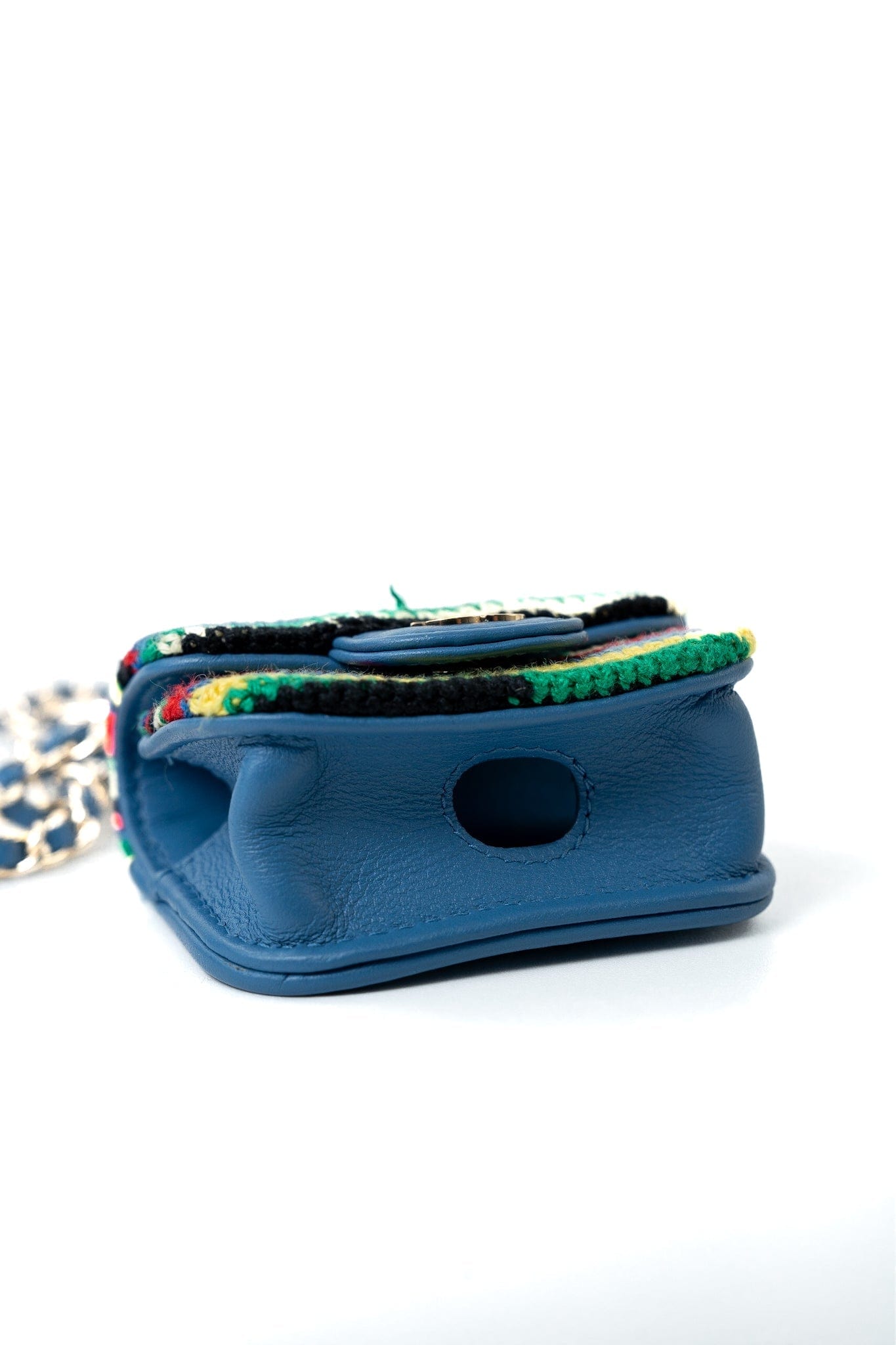 Multicolor Tweed Coco AirPods Case Necklace