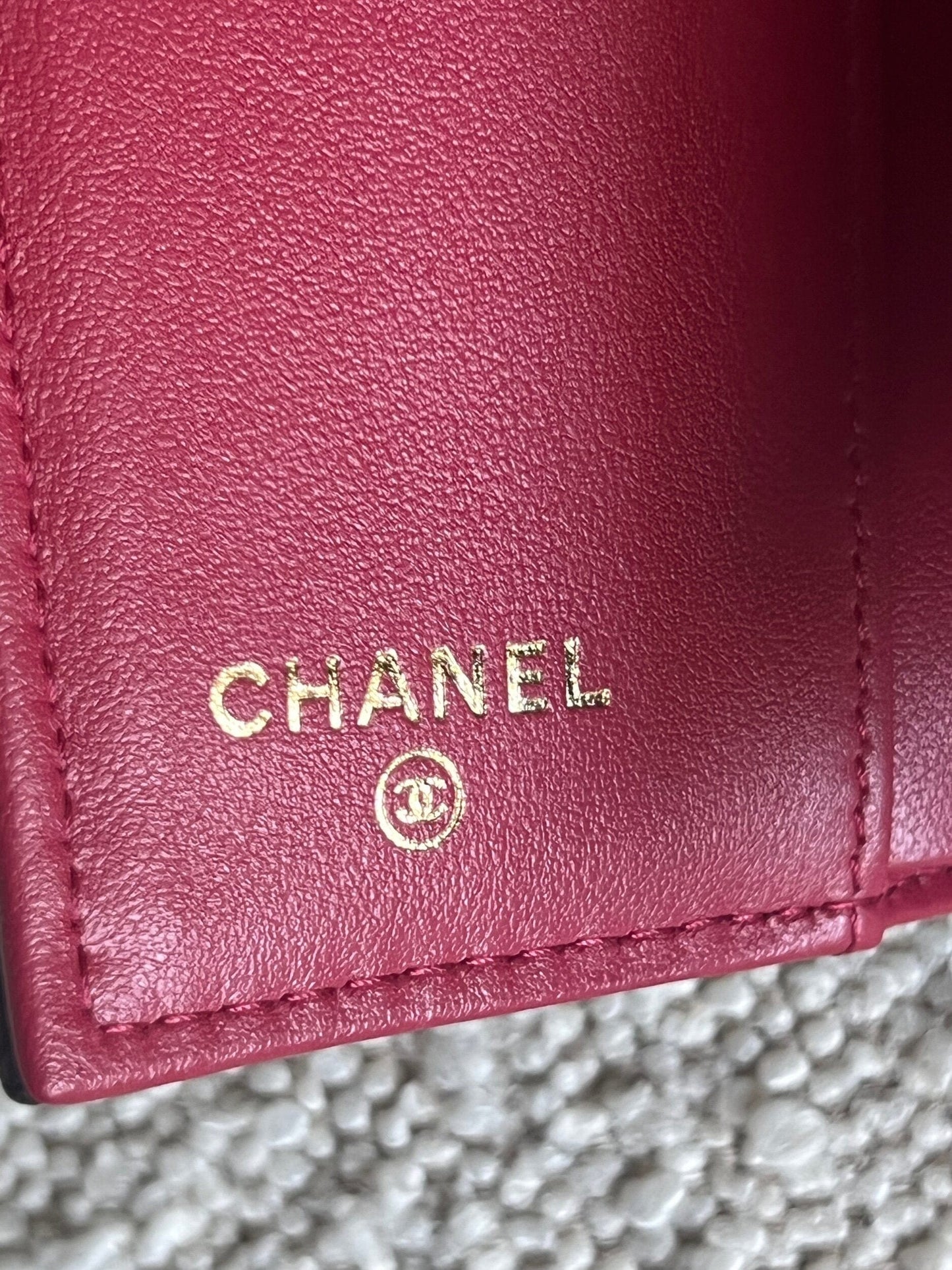 Chanel 19 Flap Lambskin Coin Purse Black